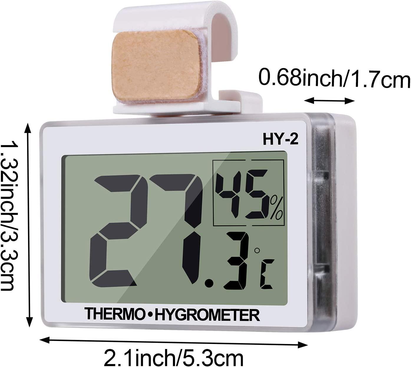  Weewooday 2 Pieces Reptile Thermometer and Humidity