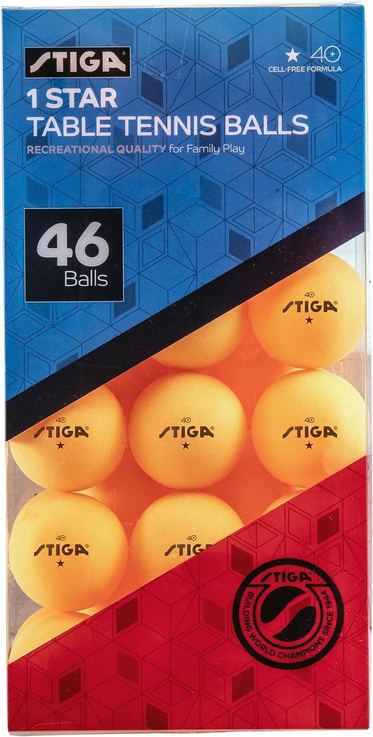 Stiga One Star 6 - Pack Table Tennis Balls - Orange