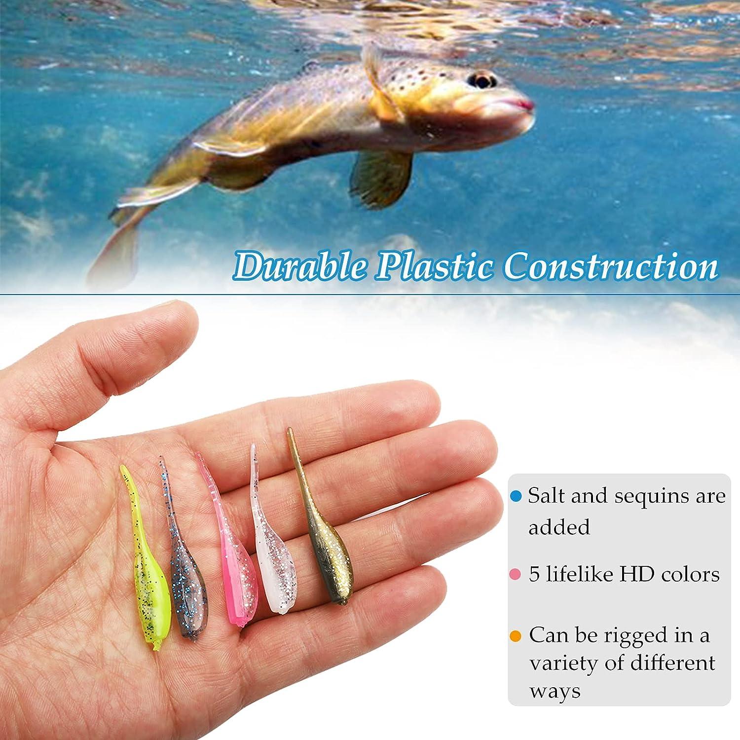 Crappie Lures and Jigs Kit，Soft Plastic Fishing Lures for Crappie Swim  Baits : : Sporting Goods