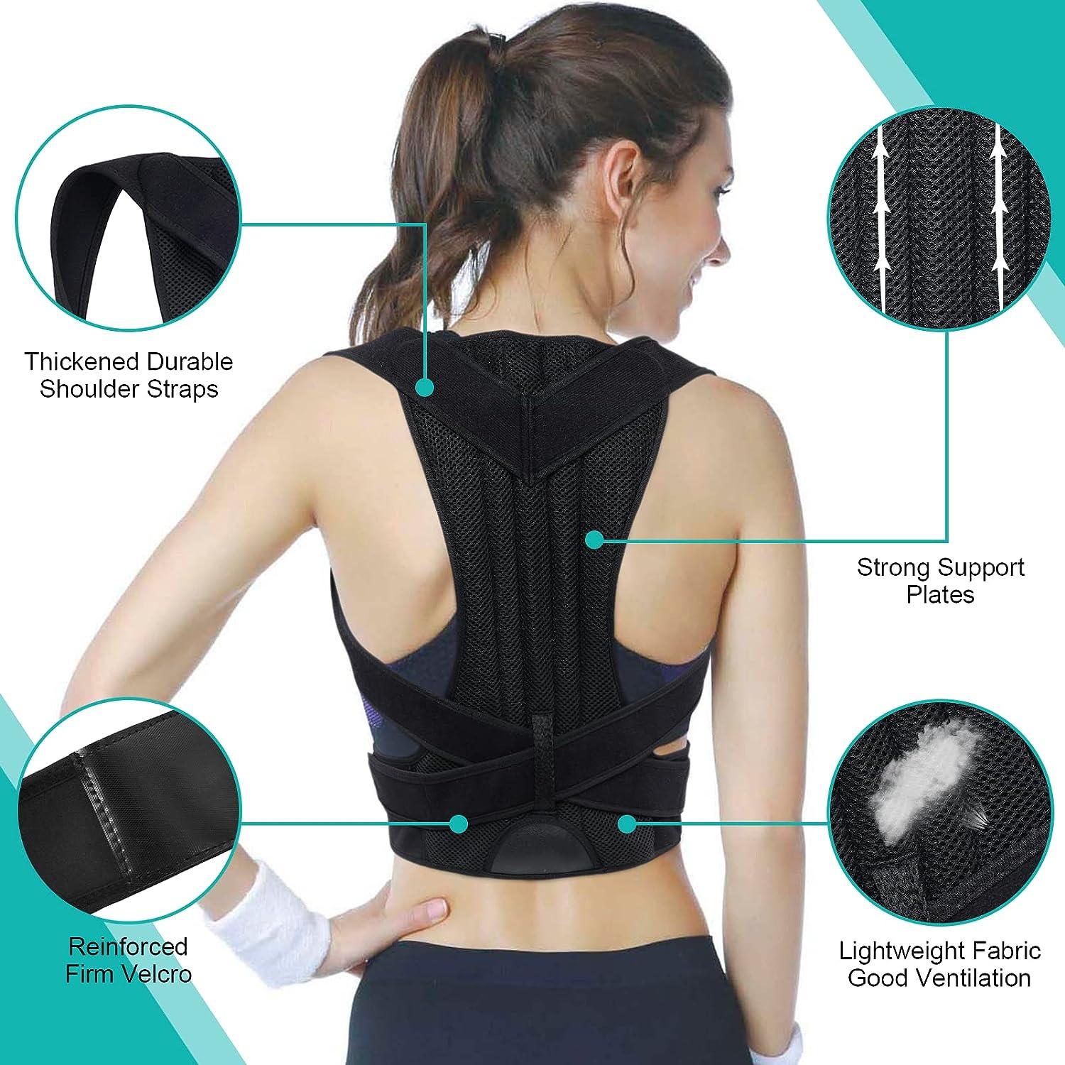 upper thoracic back brace posture corrector for women men. scoliosis  hunchback corrector back support bras belt for women shoulder scoliosis  posture