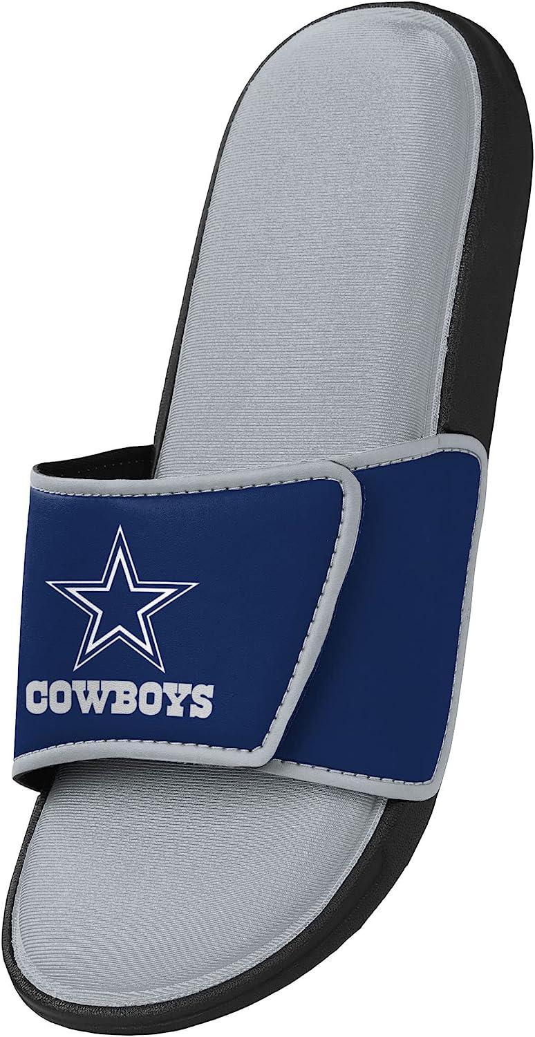 Snapklik.com : FOCO NFL Dallas Cowboys Womens Peak Slide SlippersPeak Slide  Slippers, Team Color, Large