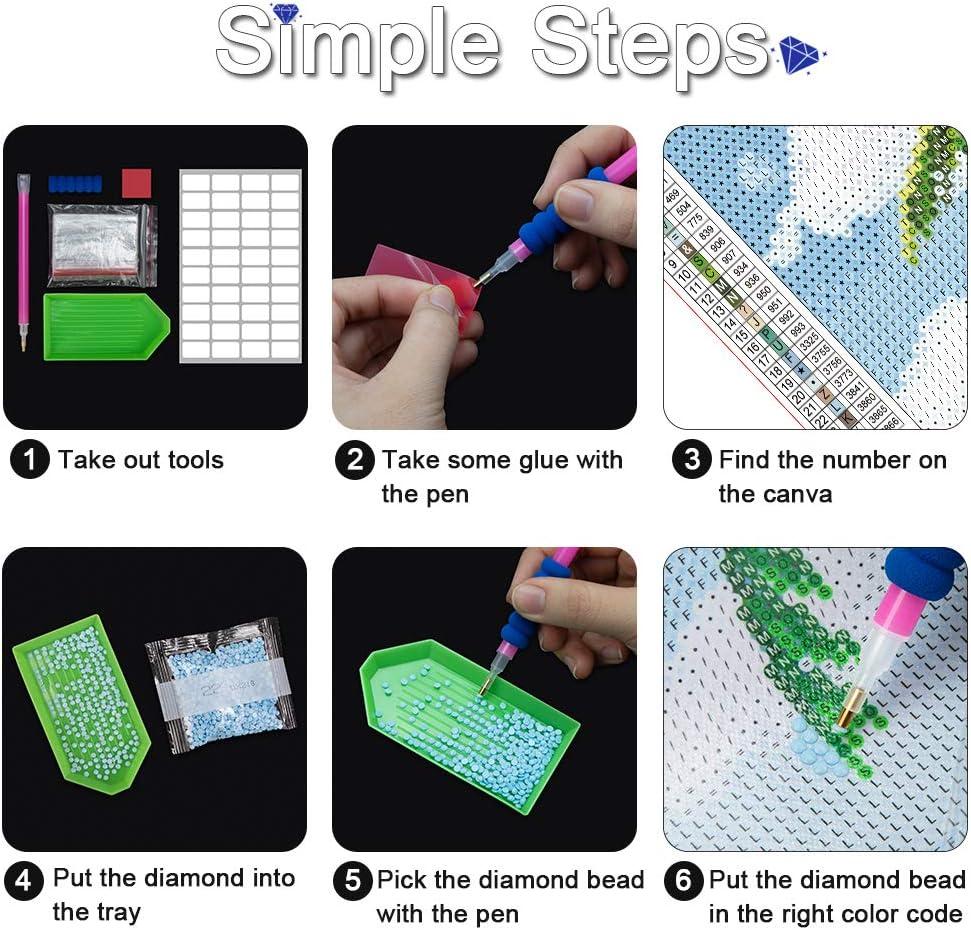 12 Pack Diamond Painting Kits for Adults&Beginners 5D Full Drill Diamond  Art Kit