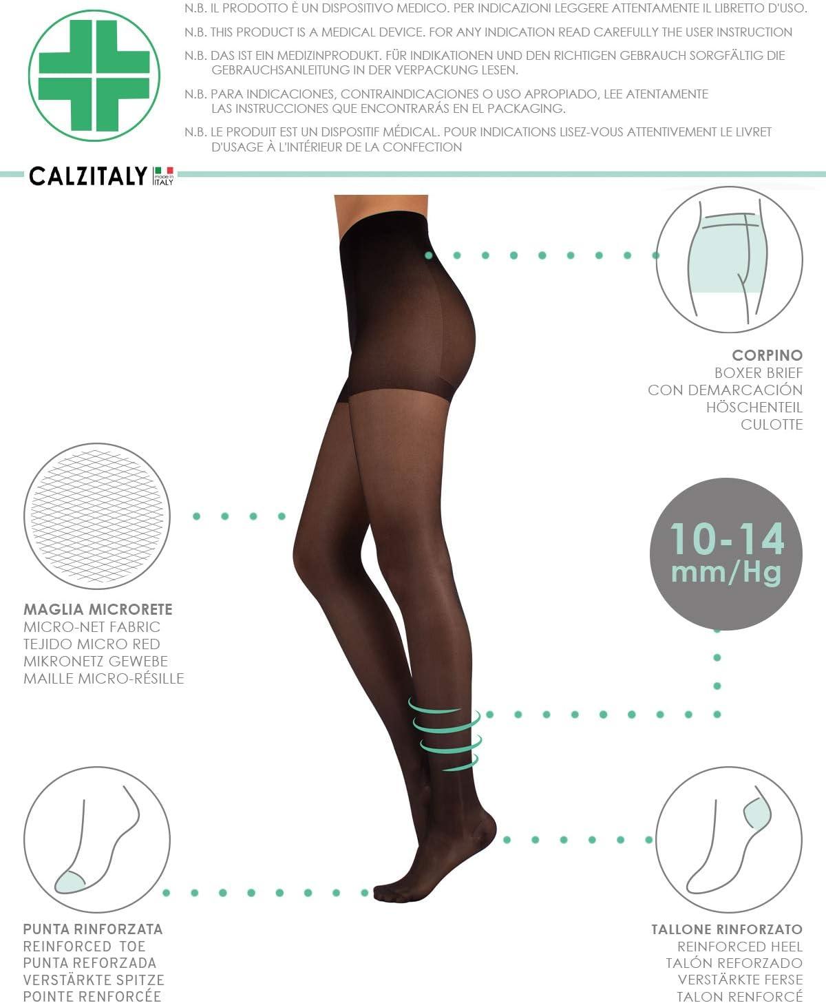 Calzitaly High Waist tights Control Top Shaping Nylons, Shaping