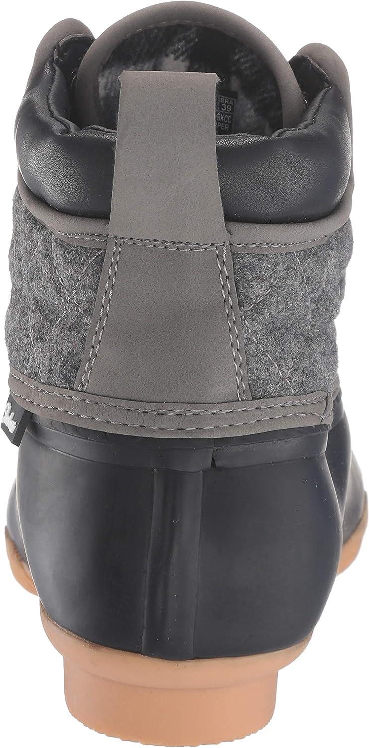 Skechers Women's Pond-Lil Puddles-Mid Quilted Lace Up Duck Boot