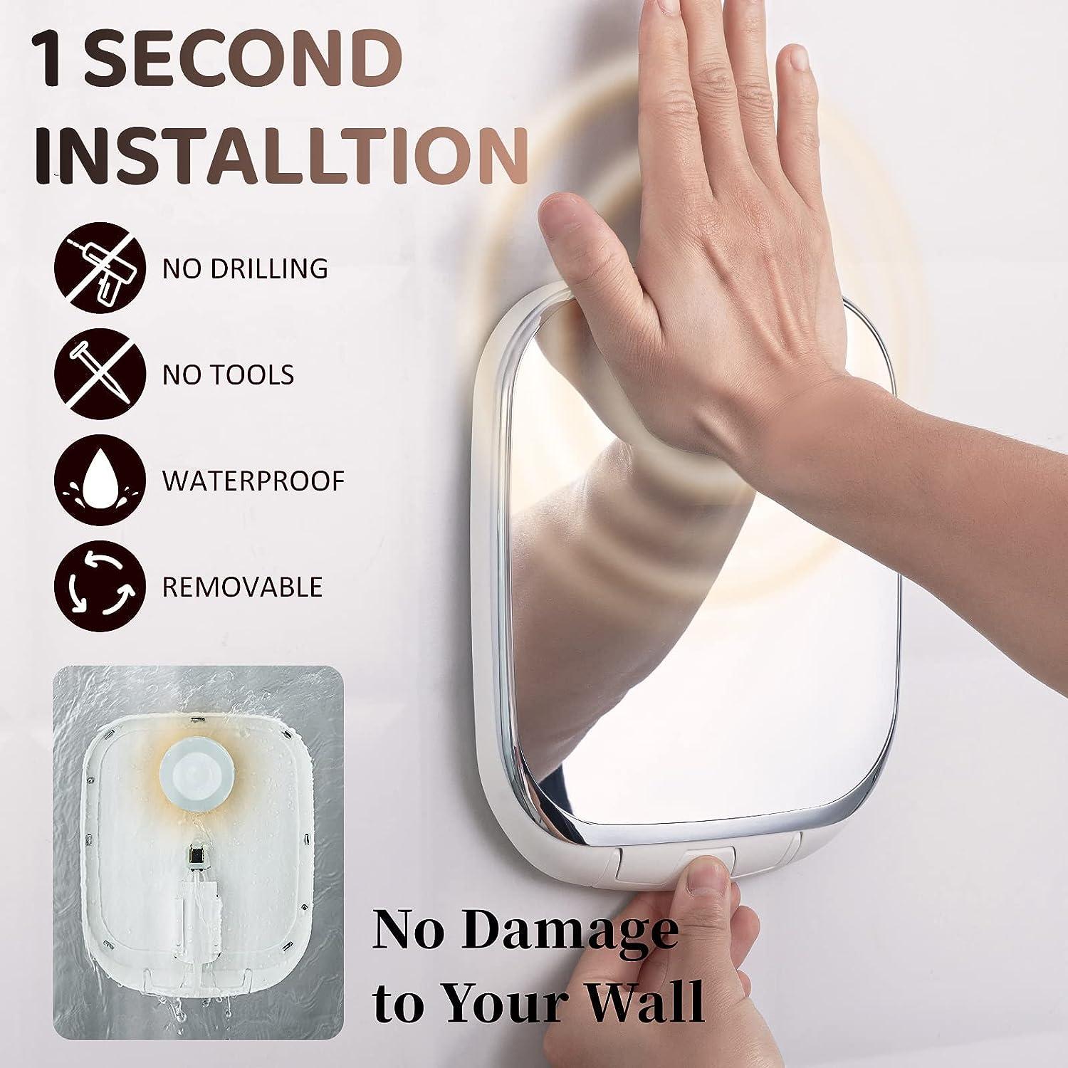 4 Packs Shower Caddy Suction Cup Set - Shower Shelf+Soap Dish+Suction Hooks  - One Second Installation NO-Drilling Removable Powerful Waterproof DIY