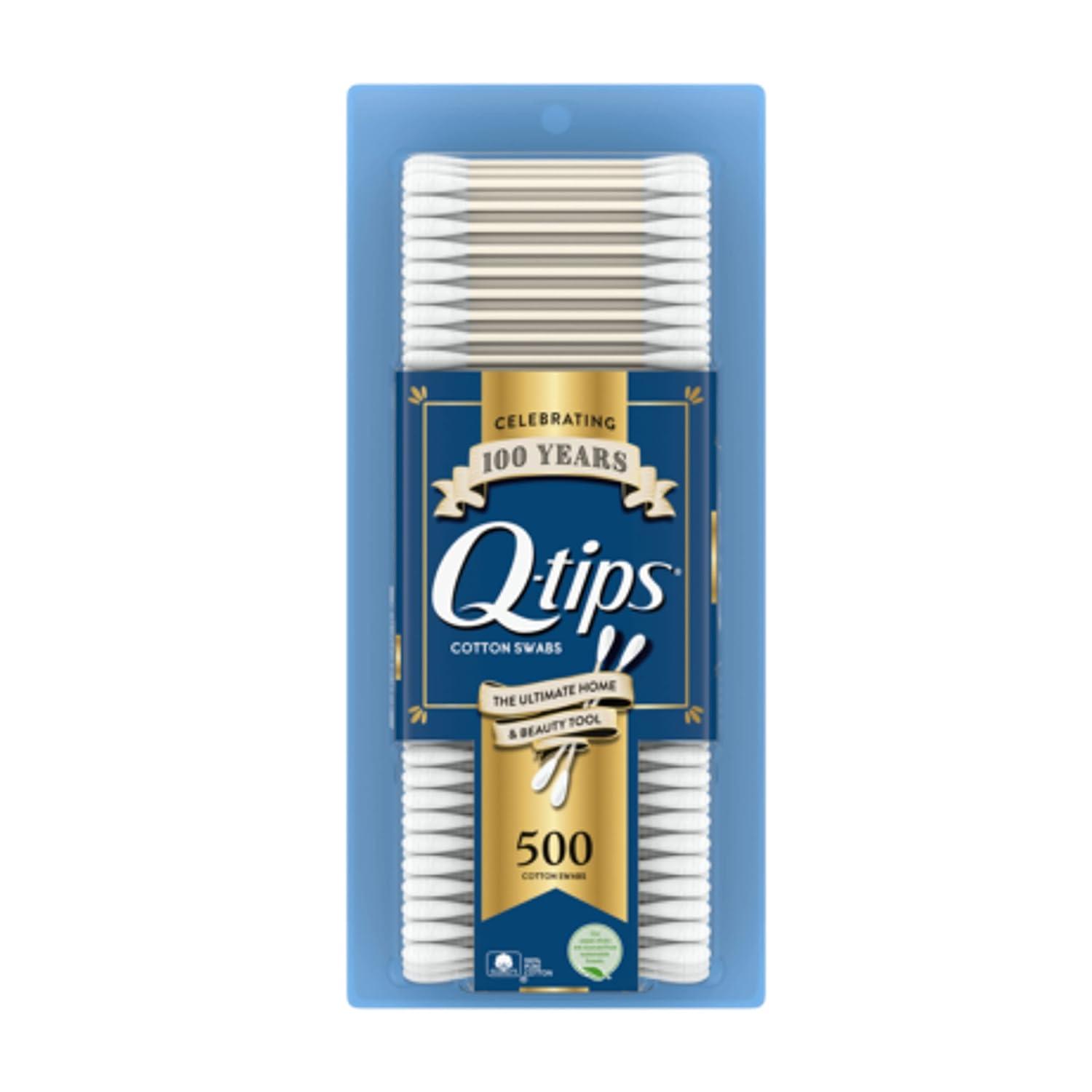 Q-tips Cotton Swabs for Beauty and First Aid Travel Pack 30 Each Pack of 3