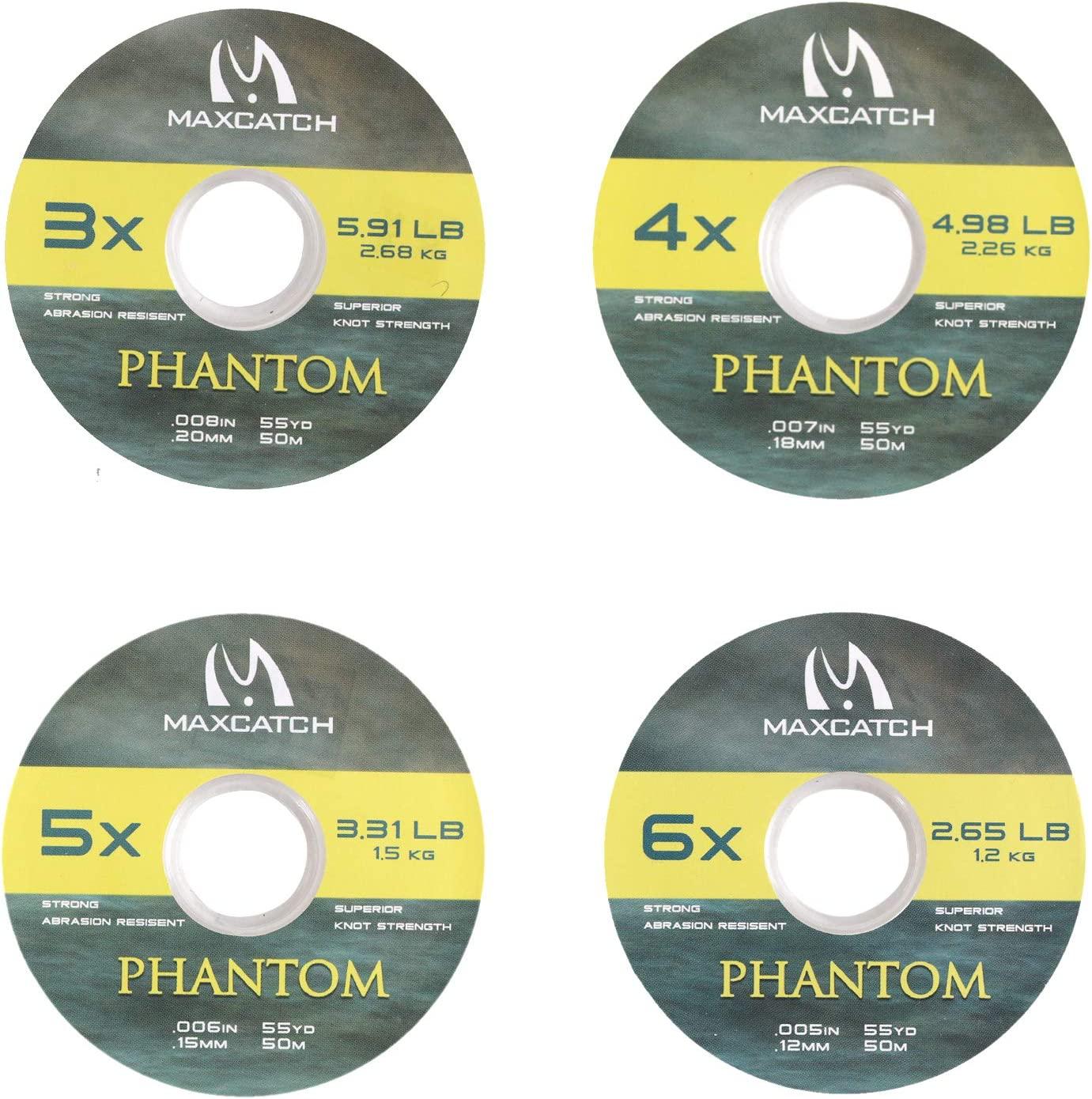 Maximumcatch 50M Chameleon Invisible Fly Fishing Tippet Line with Tippet  Holder & Spool Tender