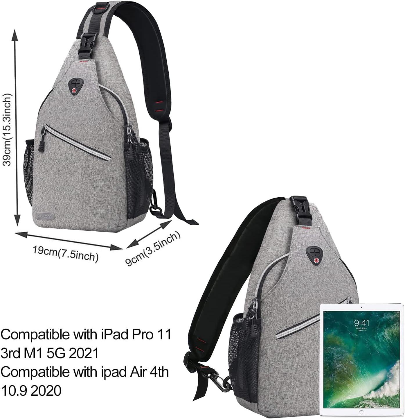 MOSISO Sling Backpack, Multipurpose Travel Hiking Daypack Rope