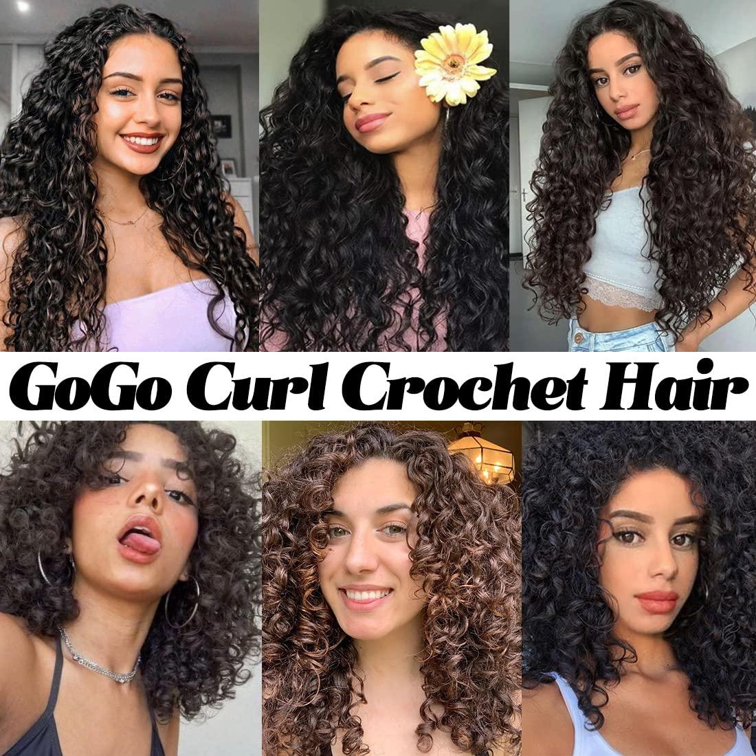  ENBEAUTIFUL 18 Inch 8 Packs Curly Crochet Hair Beach Curl  Water Wave Crochet Hair Deep Wave Wavy Braids Curly Crochet Hair For Black  Women(18inch, 8packs, 1b) : Beauty & Personal Care