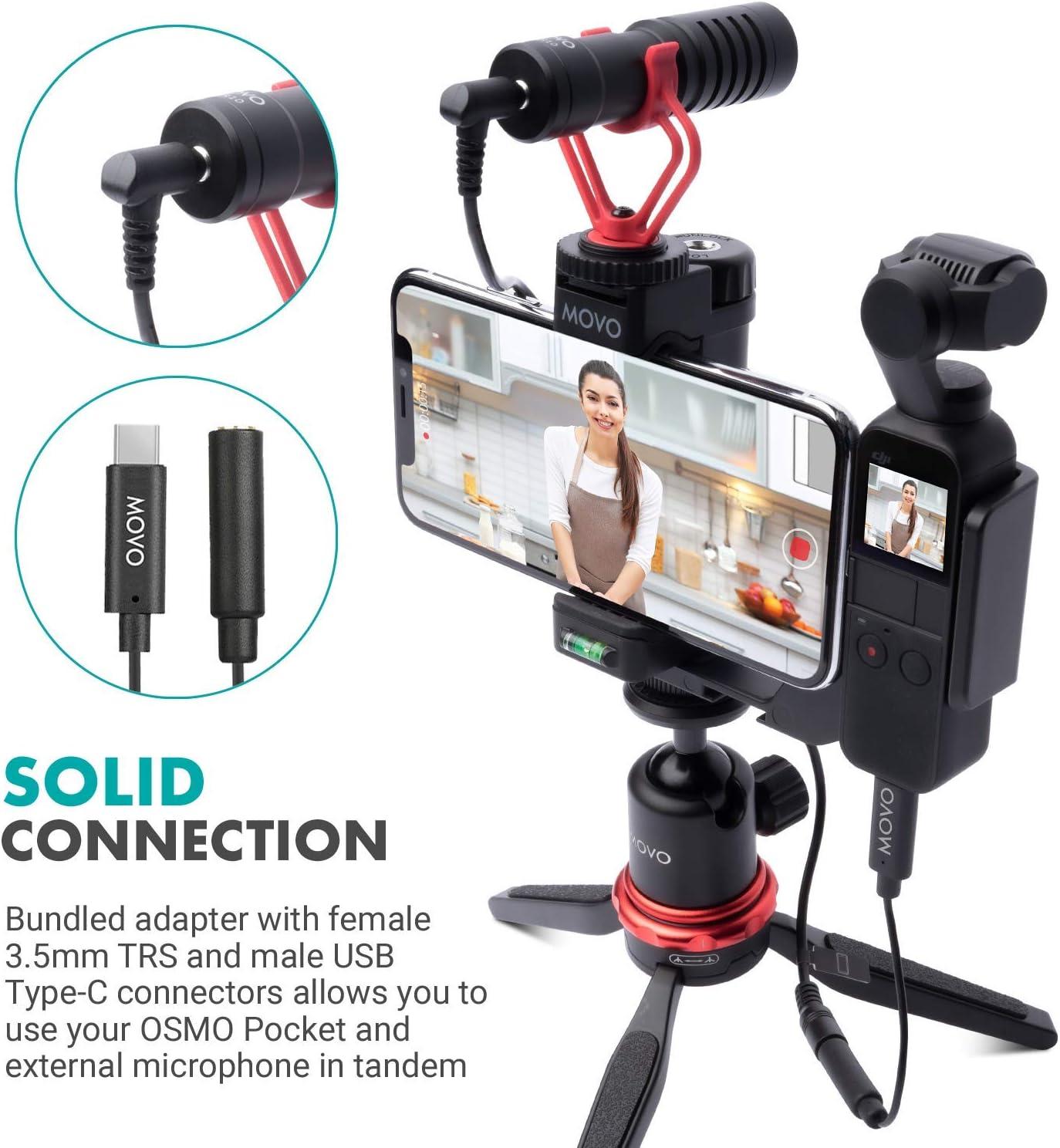 3.5mm Camera Microphone for DJI OSMO POCKET 2 Do-It-All Handheld Gimbal  Camera