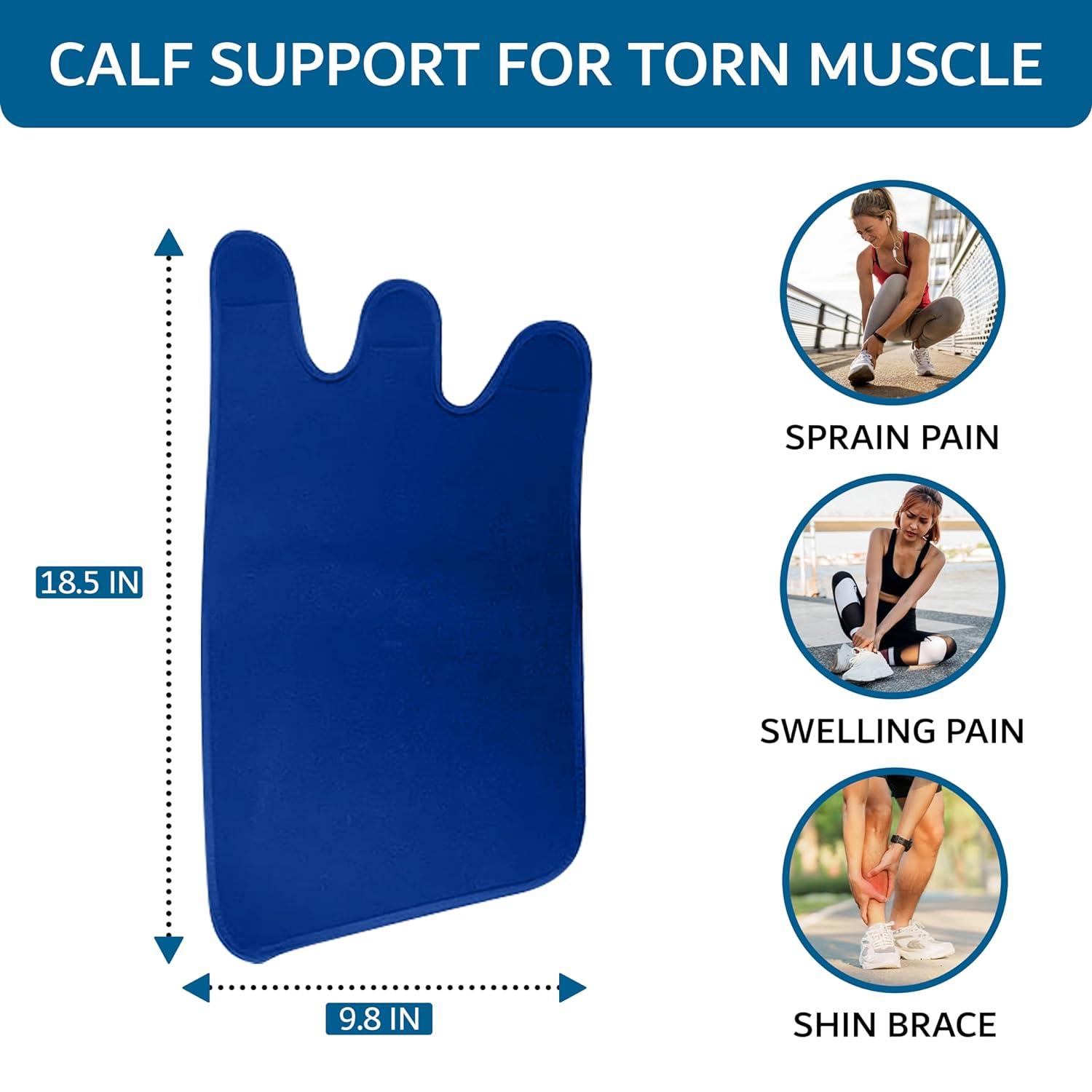 LCK UK Calf Support for Torn Muscle Adjustable Compression Sleeve