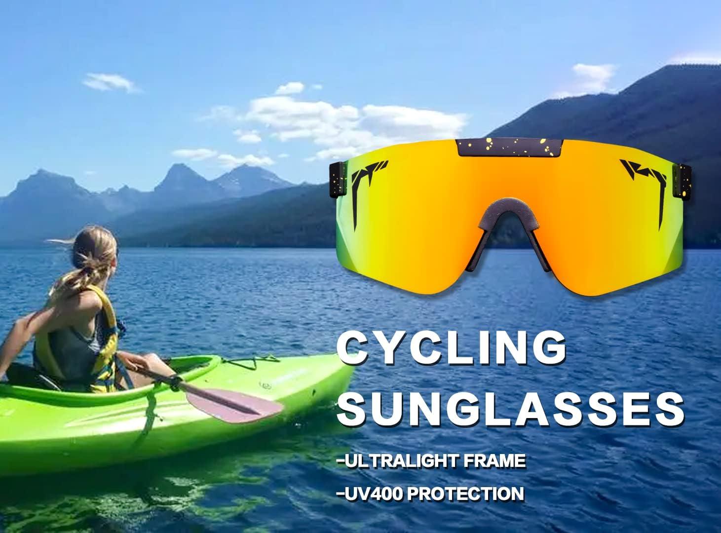  Startop Polarized Sports Sunglasses for Men Women Youth,  Baseball Glasses Cycling Biking Fishing Running Driving Golf, Blue Revo :  Sports & Outdoors