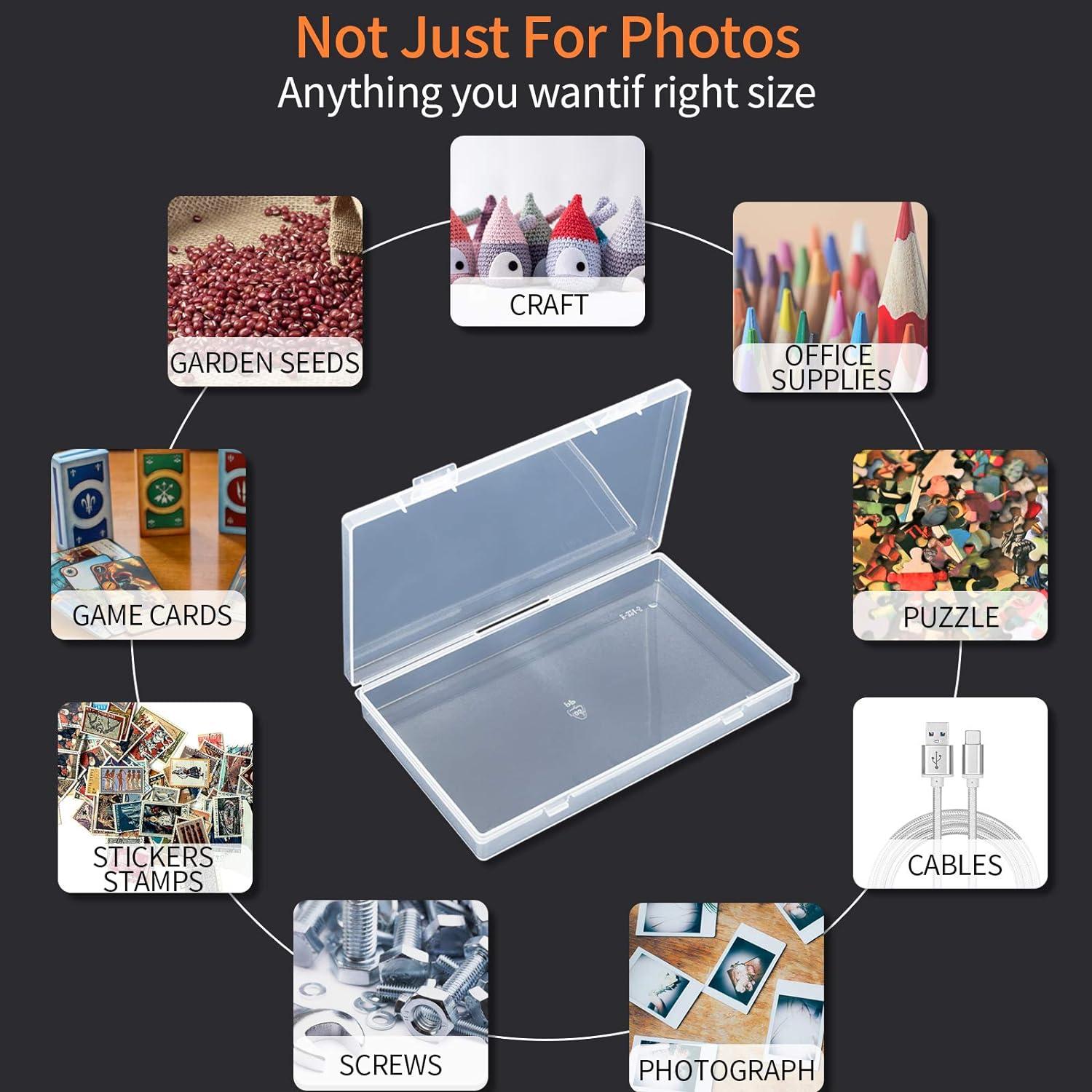 4X6 Photo Storage Box Pictures Organizers Case Photo Keeper