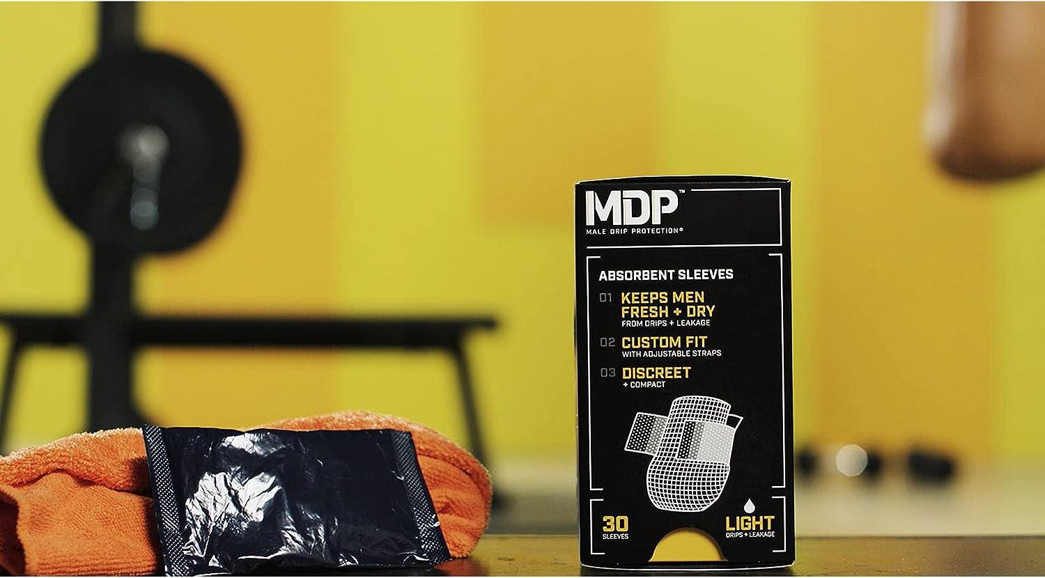MDP Male Drip Protection | Absorbent Sleeves for Drip Protection, Mens Pads  for Urinary Incontinence - Guards for Men Stay Dry with Discreet and