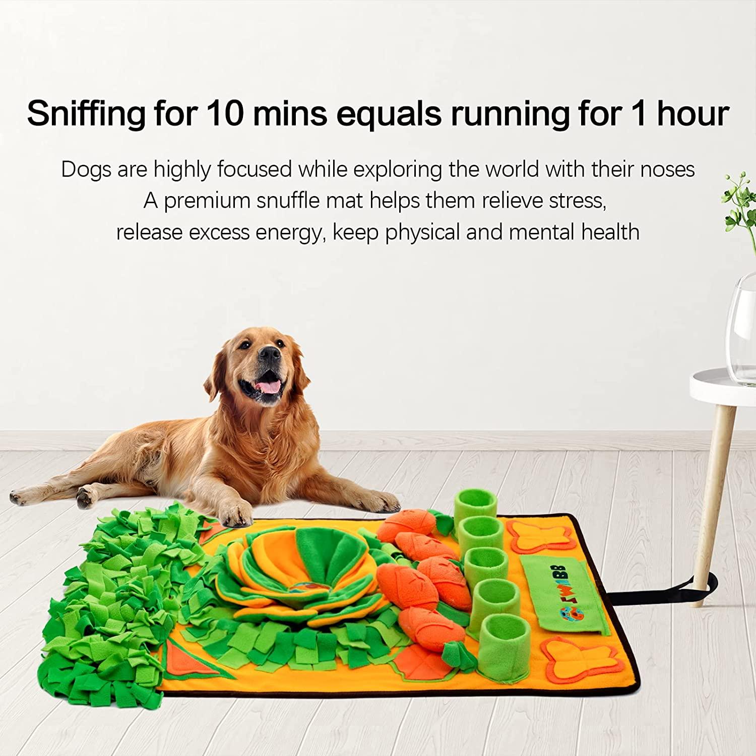 Dog Activity Mat Pet Sniff Mat Nonslip Dog Mat Nasal Congestion Pad Brain  Stimulation Toy Training Mat For Pets Nose-Work