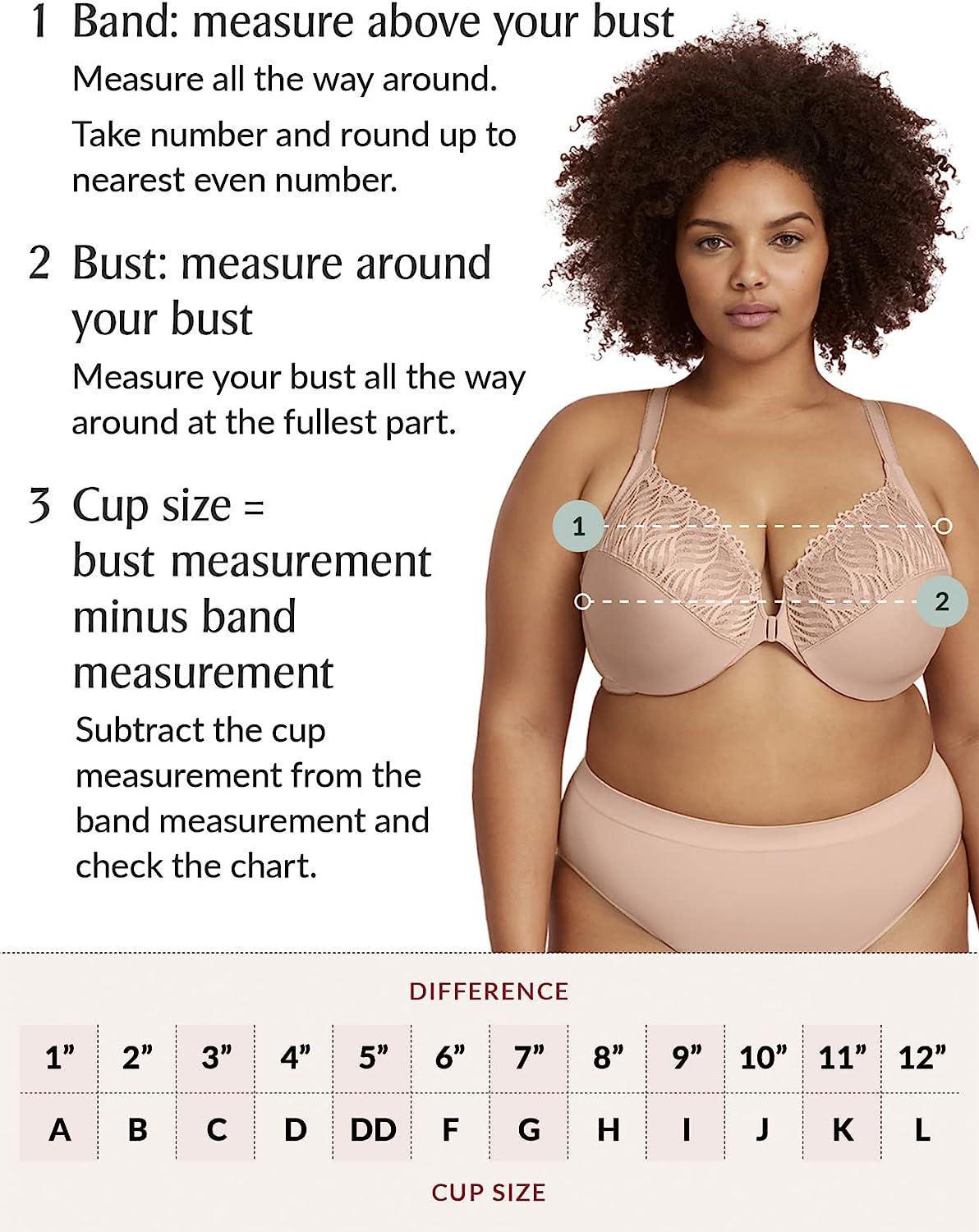 Womens Bra, Lift Plus Size Seamless Wirefree Front Close Sports Bra, Cotton  Breathable Underwear for Women