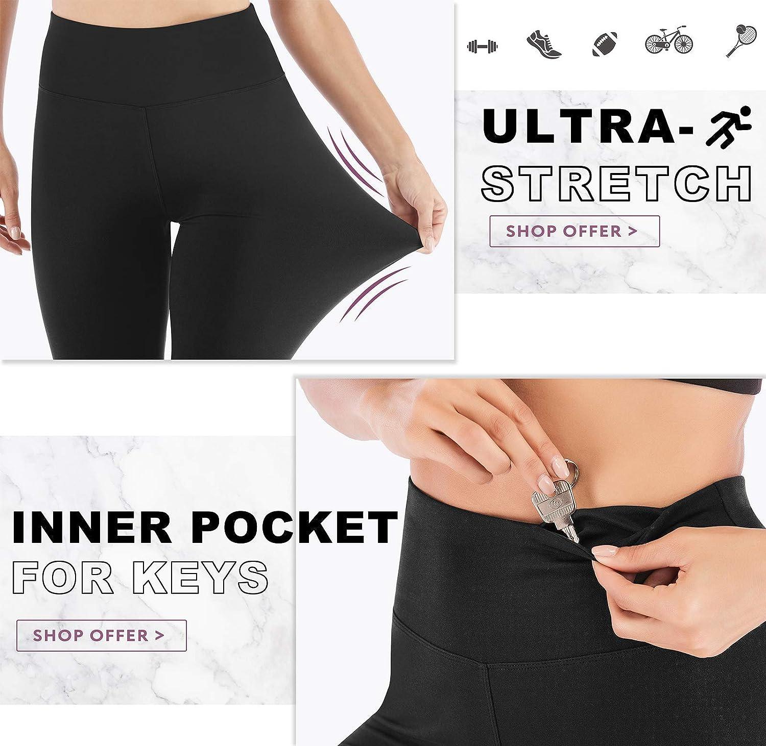 IUGA Leggings for Women Yoga Pants Women with Pockets High Waisted Workout  Leggings for Women Tummy Control : : Clothing, Shoes & Accessories