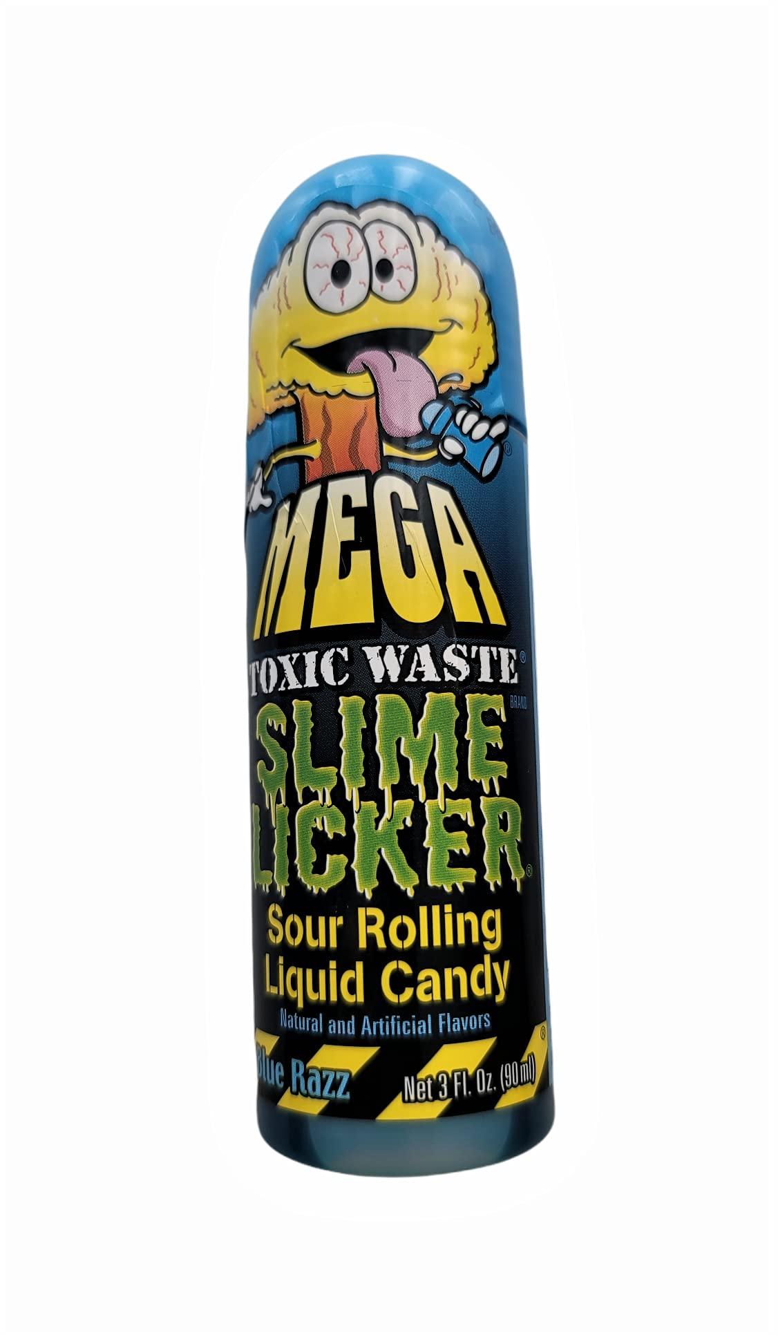 Slime Licker MEGA Size - 3-Pack of Sour Rolling Liquid Candy - ONE