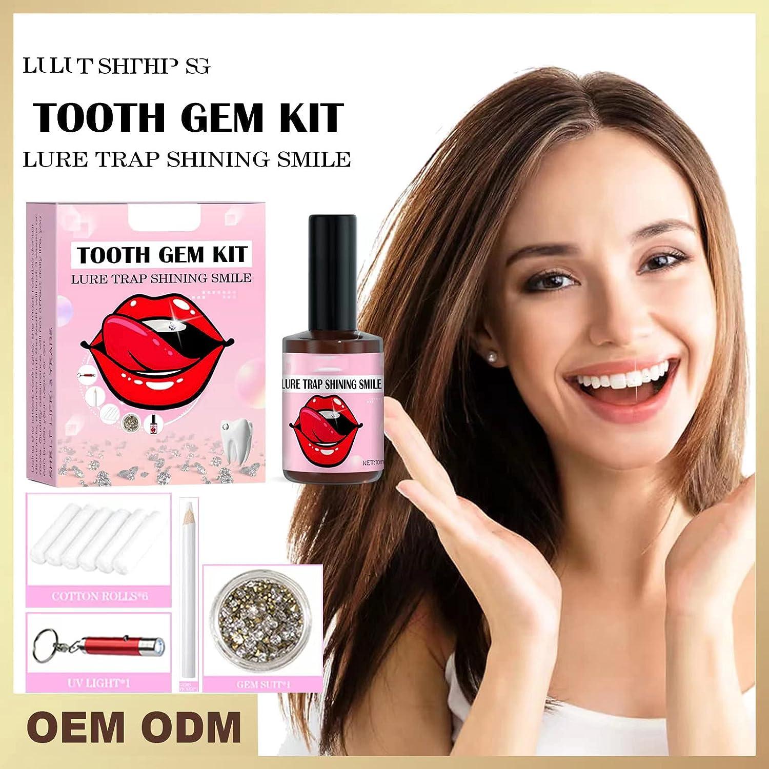 Tooth Gem Kit, DIY Crystals Jewelry Kit Teeth Gems Kit