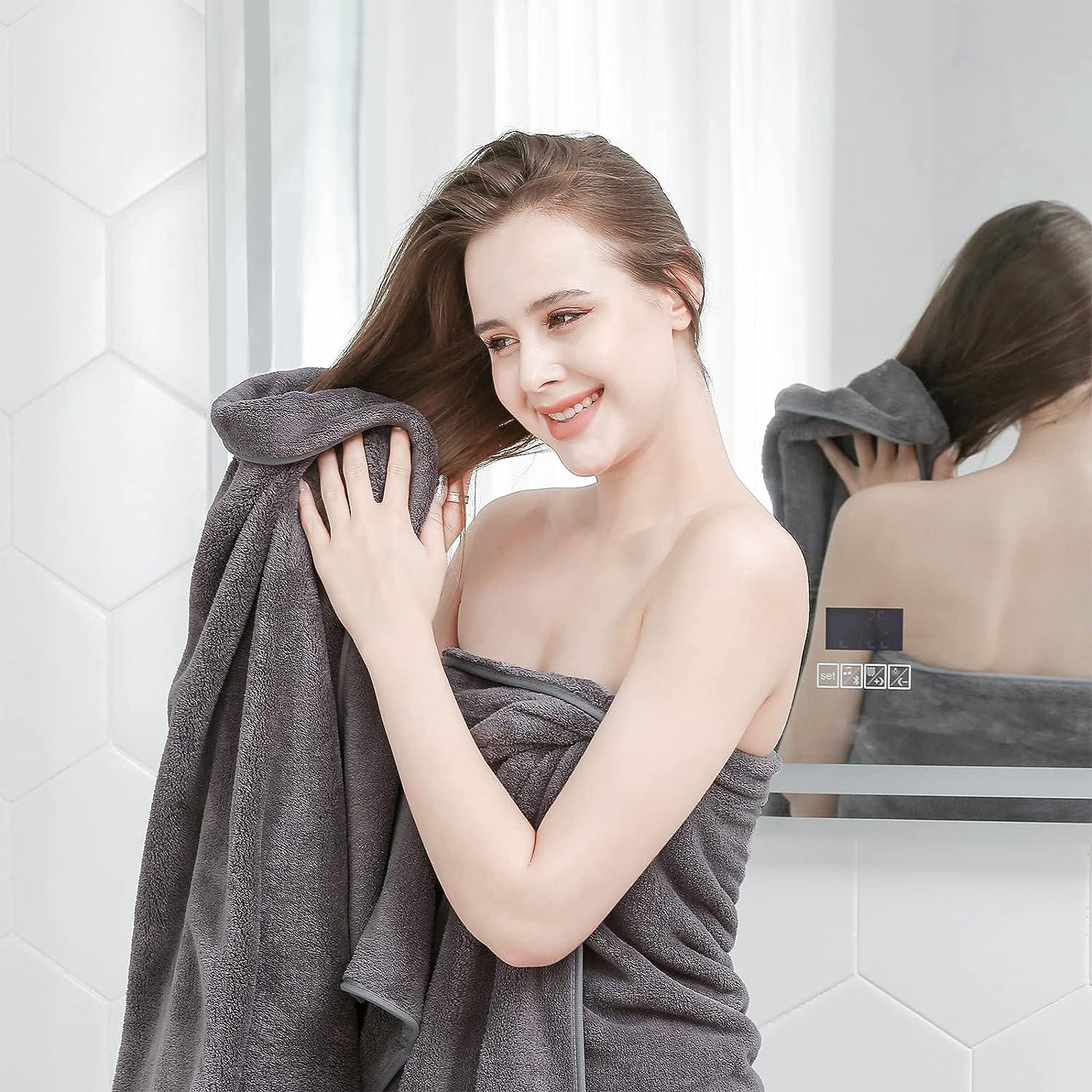 GraceAier Ultra Soft Bath Towel Set - Quick Drying - 2 Bath Towels