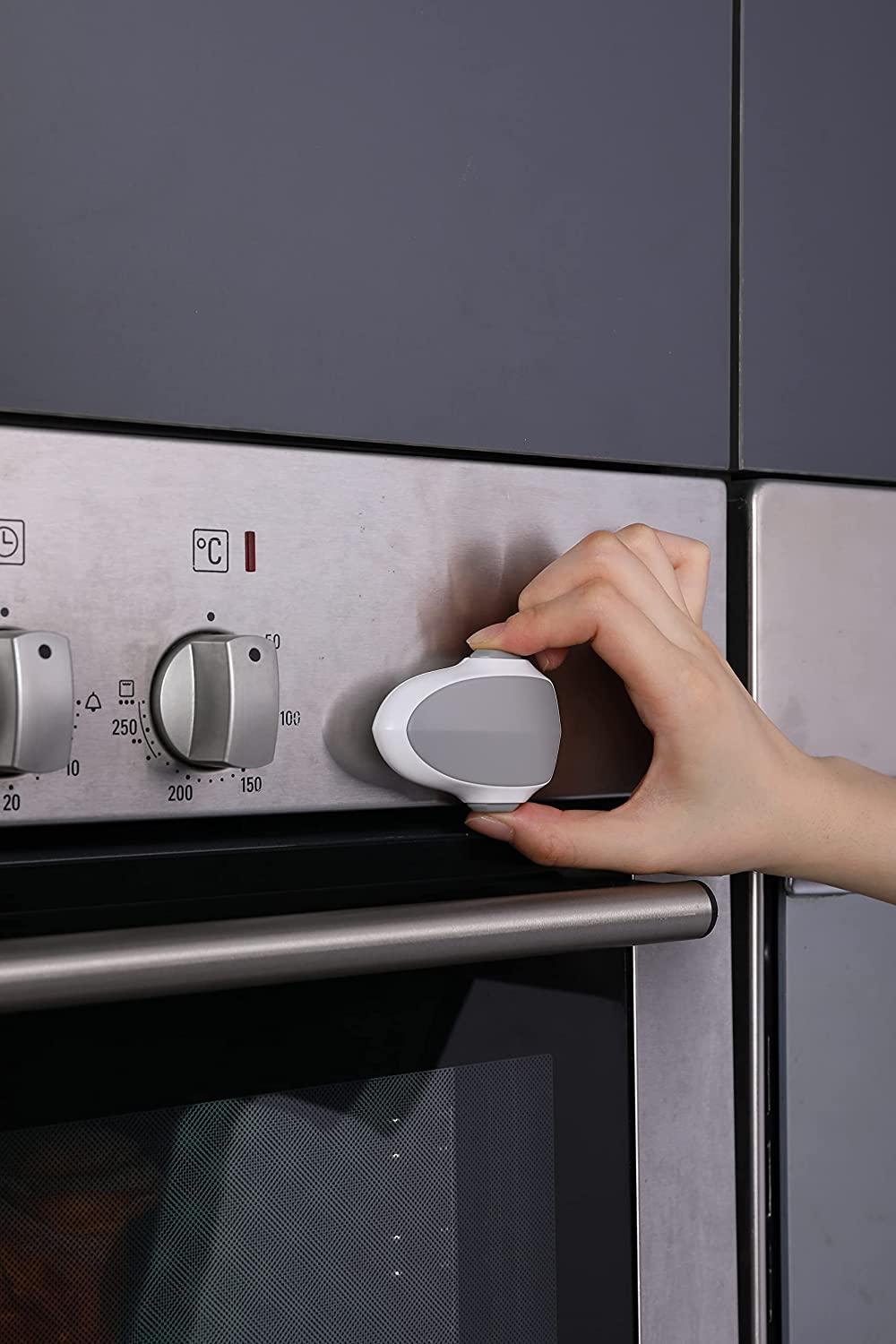 2 Pcs Child Safety Oven Door Lock,Heat-Resistant Baby Proof Oven