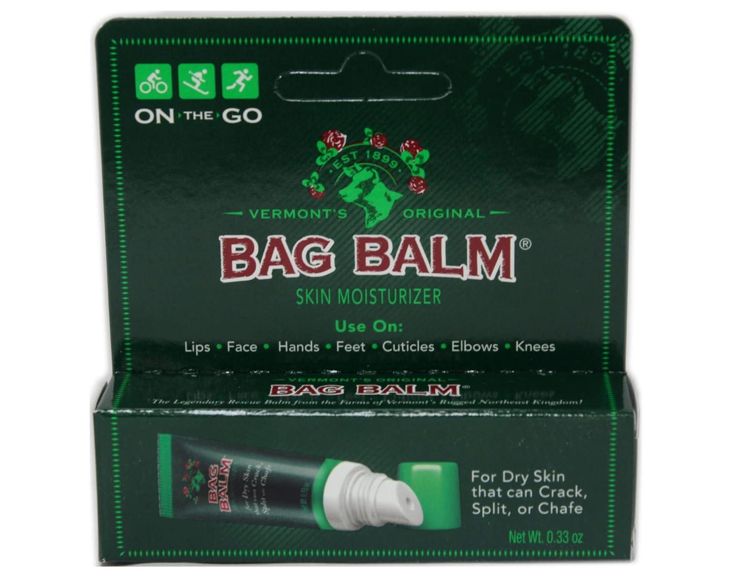 Bag Balm Original On-the-Go Lip Balm Tubes for Chapped Lips, Dry Hands,  Skin Irritations and More (Pack of 6 Tubes)