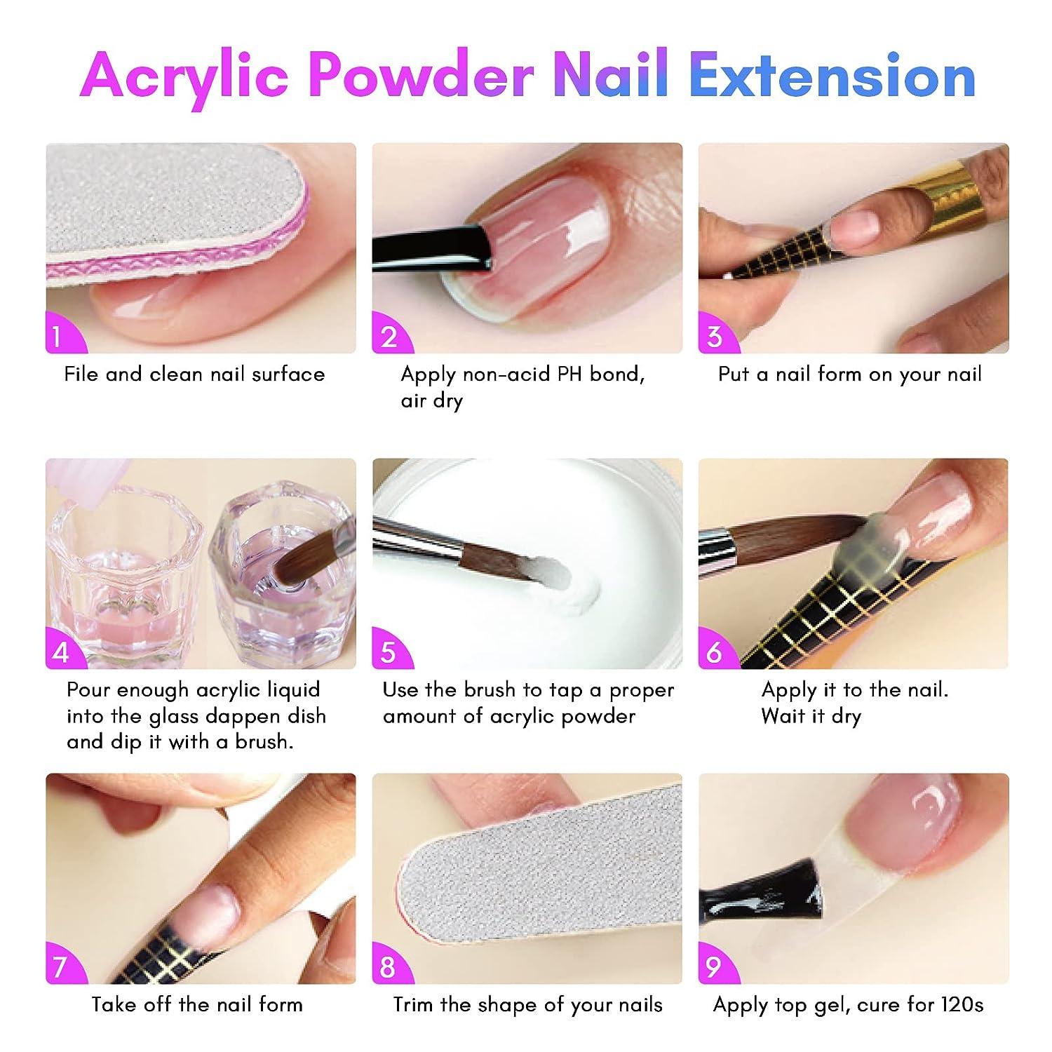 Saviland Acrylic Nail Brush Size 8 - Nail Brushes For Acrylic Application  With Acrylic Powder And Liquid Nail Supplies Acrylic Brushes For Nails  Extension & Carving Home DIY