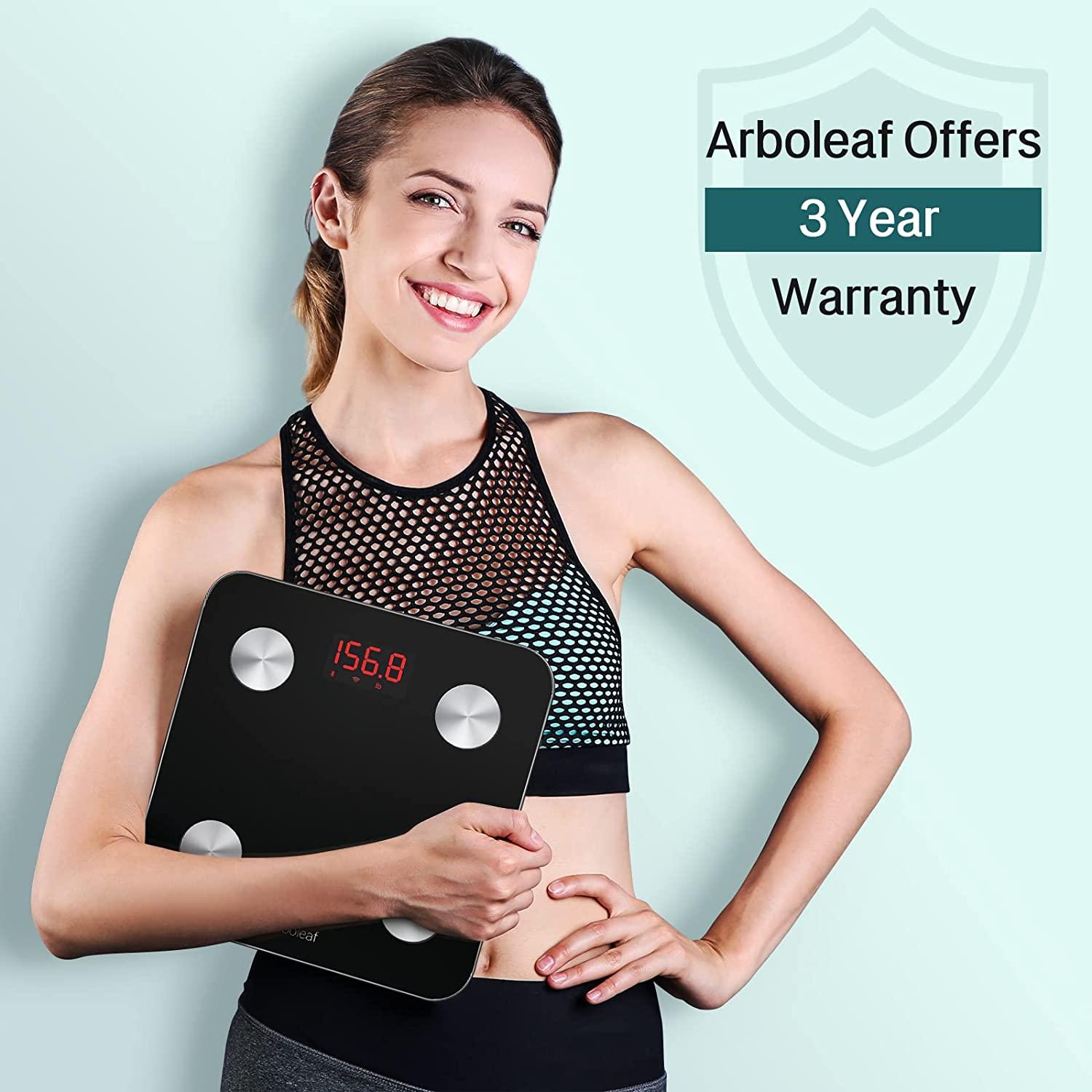 Arboleaf Smart Scale for Body Weight, Bathroom Scale, Digital Scale Body  Weight and Fat, Bluetooth, Smartphone APP, 400 Lbs