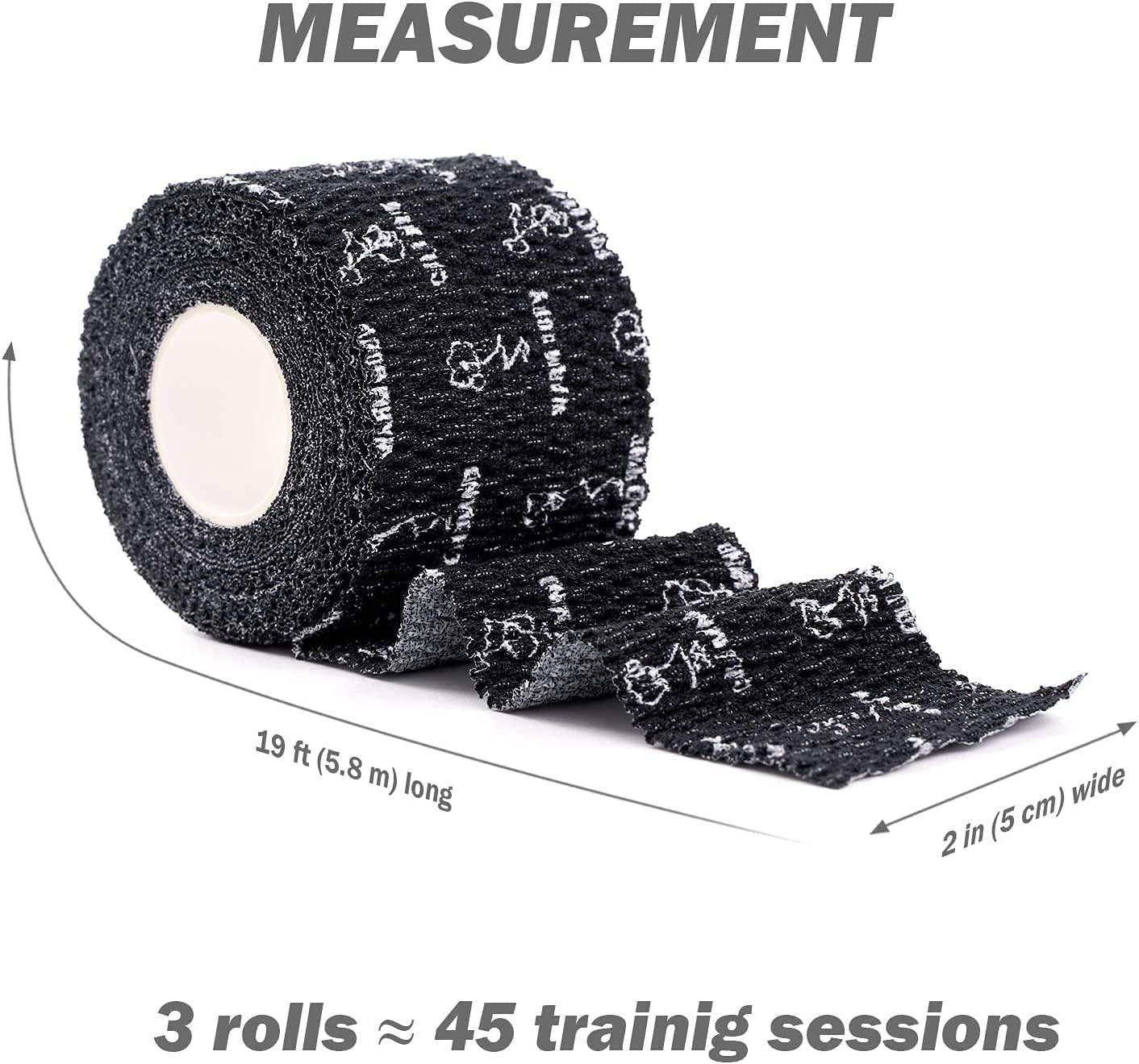  Summum Fit Thumb Tape Weightlifting - Black Hook Grip Tape  Flexible, Durable & Easy to Apply. Sweat Proof Lifting Tape That Stays Put  During Intense Gym Workout. Protect Your Thumbs Now (