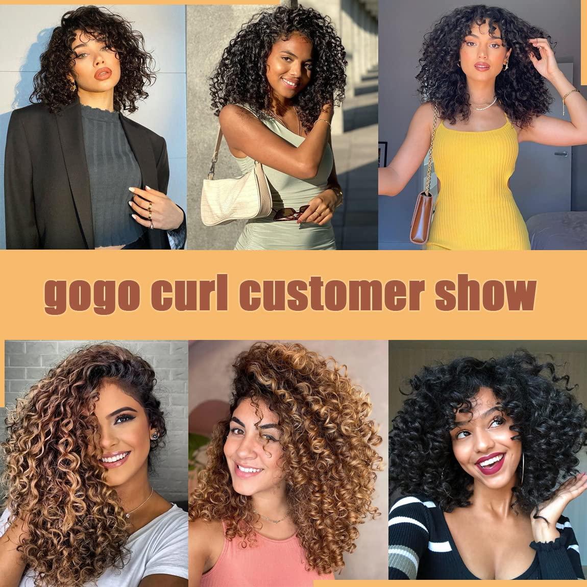  Gogo Curl 14 Inch 8 Packs Curly Crochet Hair For Black Women  Dark Brown Color 30 Wavy Beach Curls Crochet Hair Water Wave Go Go Crotchet  Hair Synthetic Curly Braiding Hair Extensions
