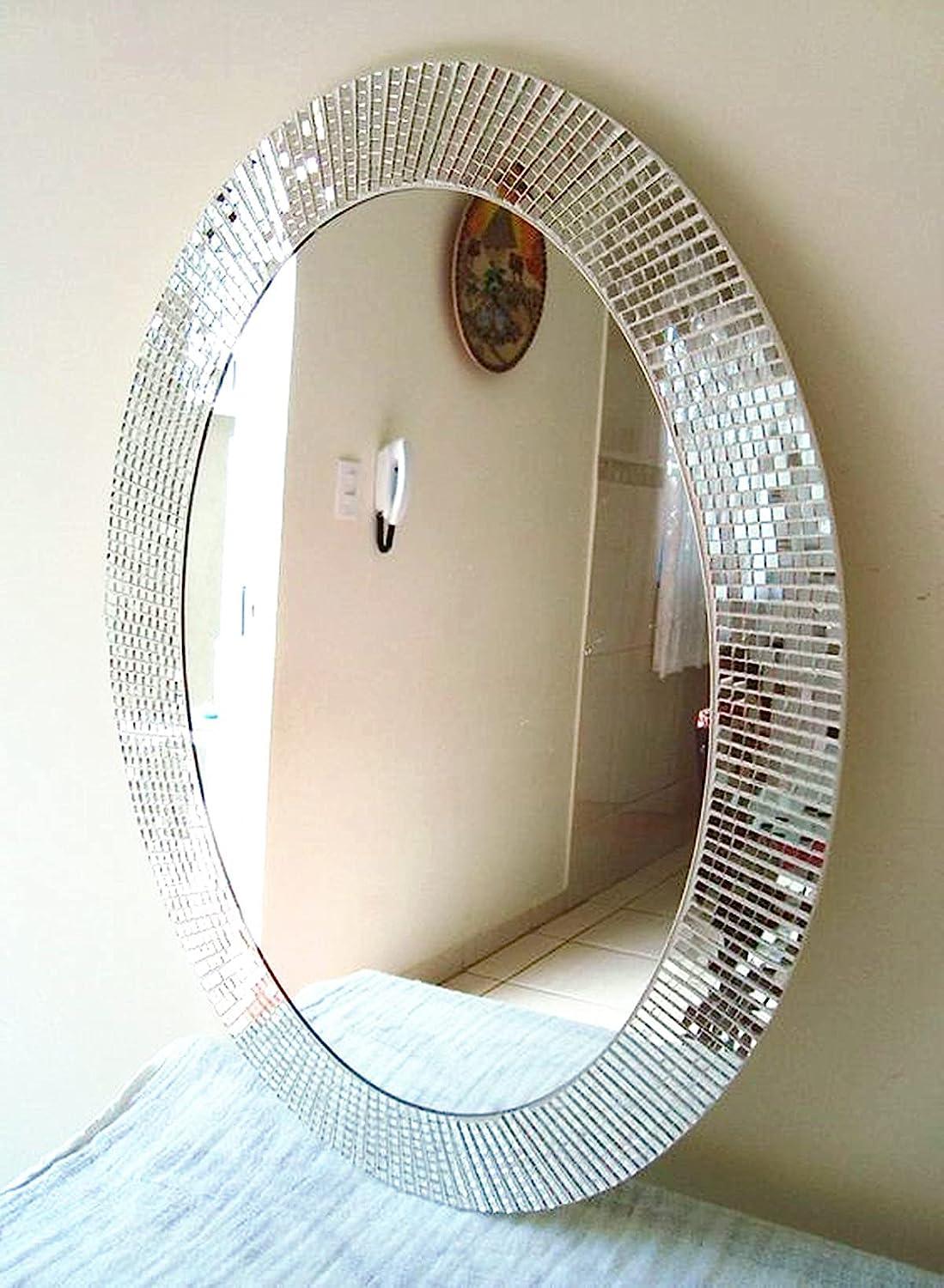 Mosaic Mirror Tiles Self Adhesive Silver Gold Rose Mirror Tiles