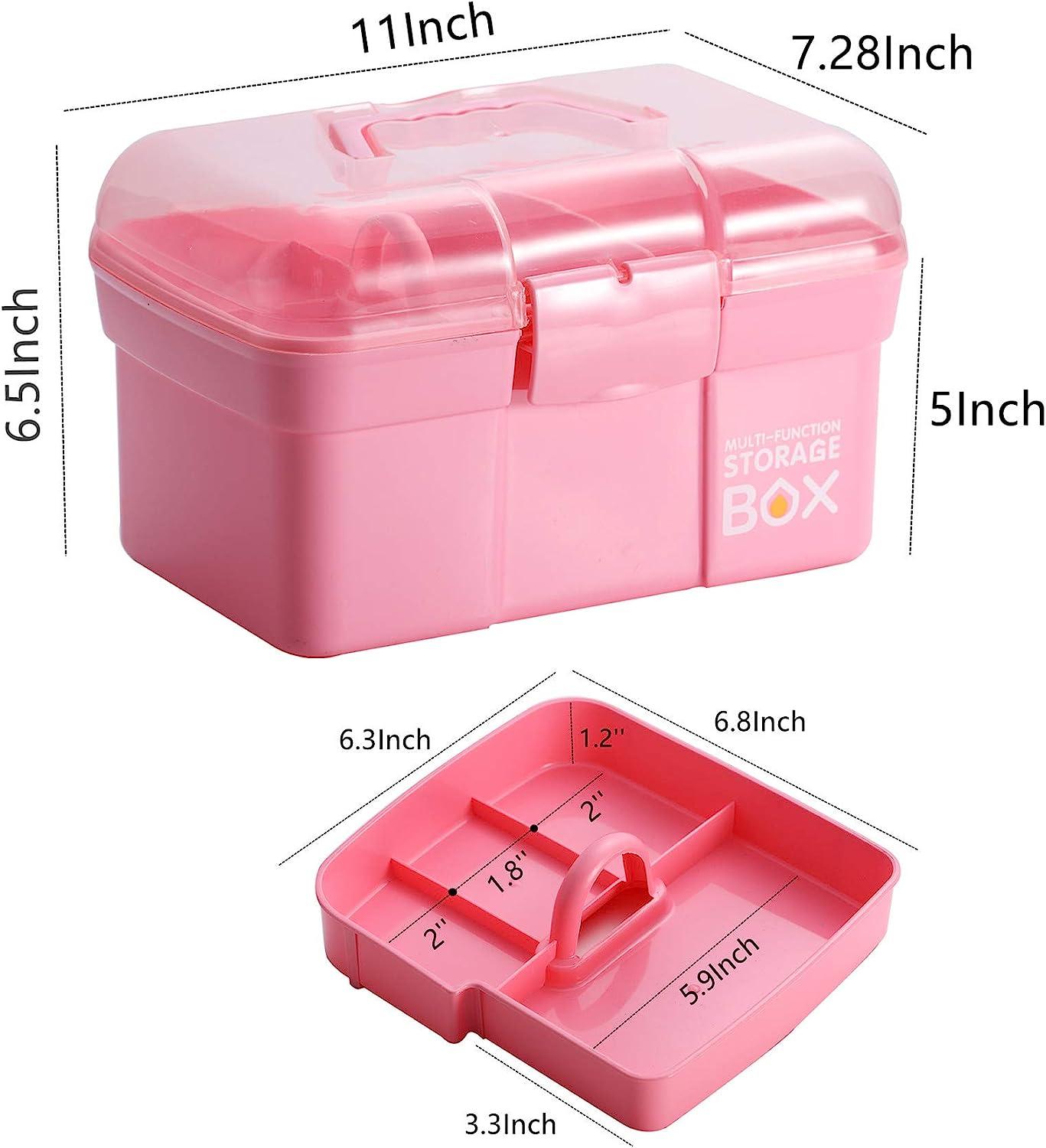 Pink Nail Brush Container Box/ Multifunctional Translucent PVC Pencil –  MakyNailSupply