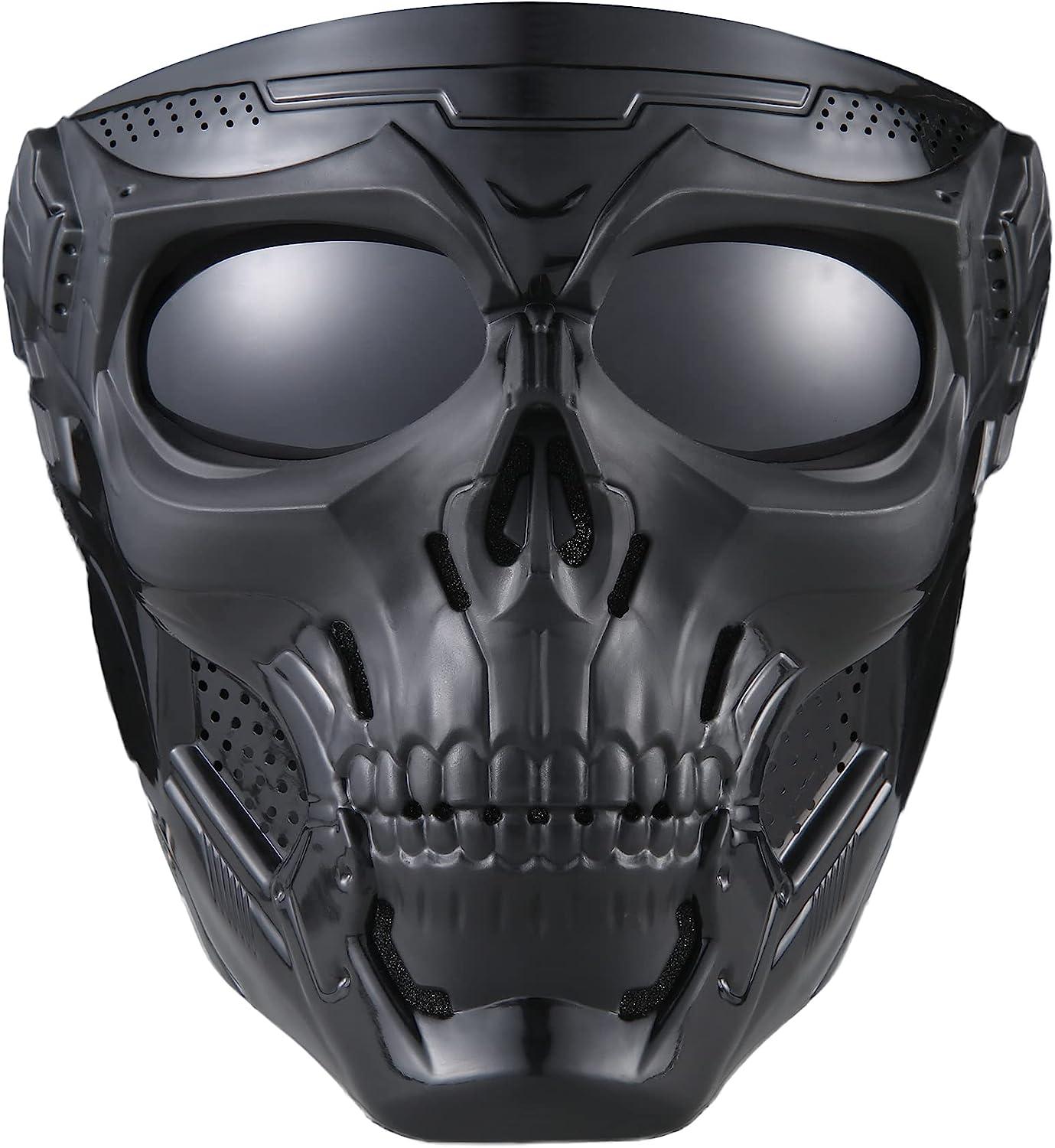 black skull mask halloween