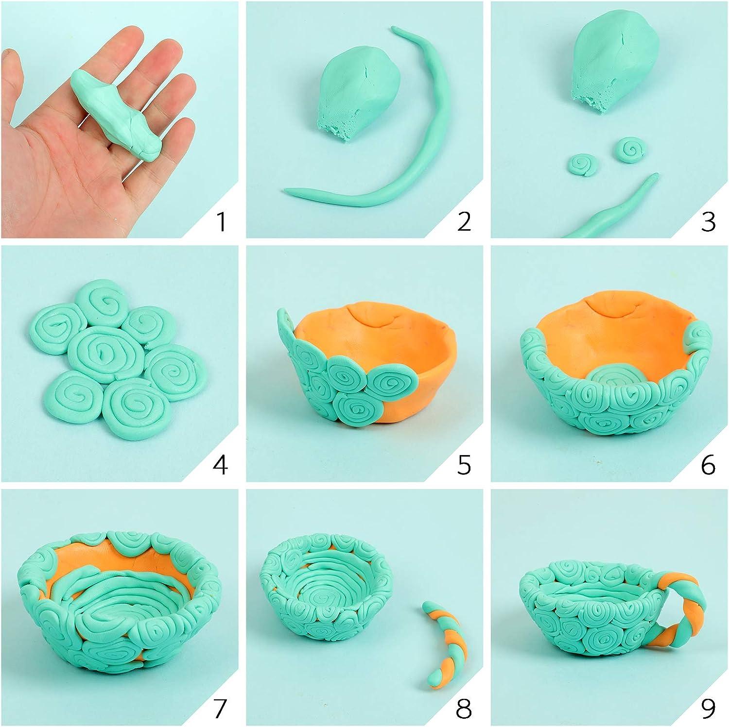  Polymer Clay - 27 Colors Glitter Modeling Clay for