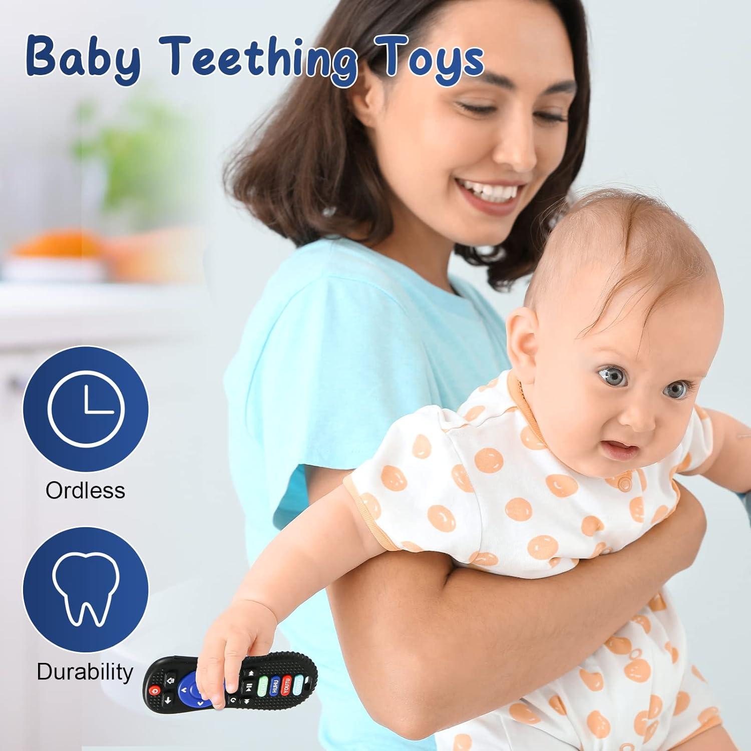 Silicone Baby Teething Toys  Remote Control Teether Toys for Babies 6-18  Months – PandaEar