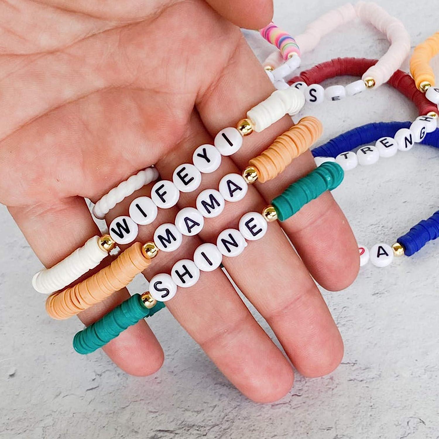 DIY Colorful Beaded Bracelet Set Christmas Bracelet Beads For