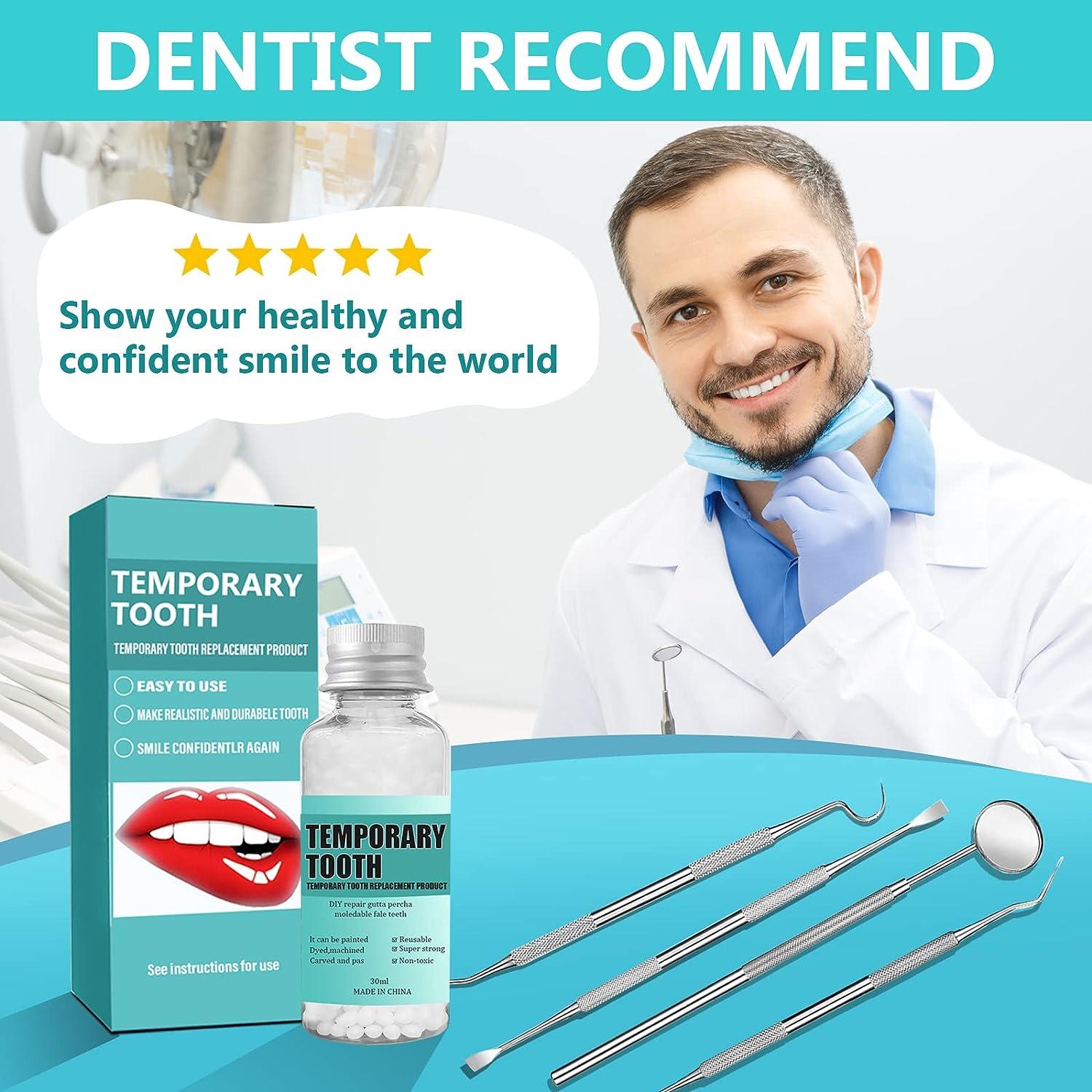 Tooth Repair Kit, Temporary Tooth Replacement Kit, Chipped Tooth Repair Kit  for Missing & Broken Teeth, with Mouth Mirror, Tartar Scraper, Dental  Probe, Regain Confidence Smile - Yahoo Shopping