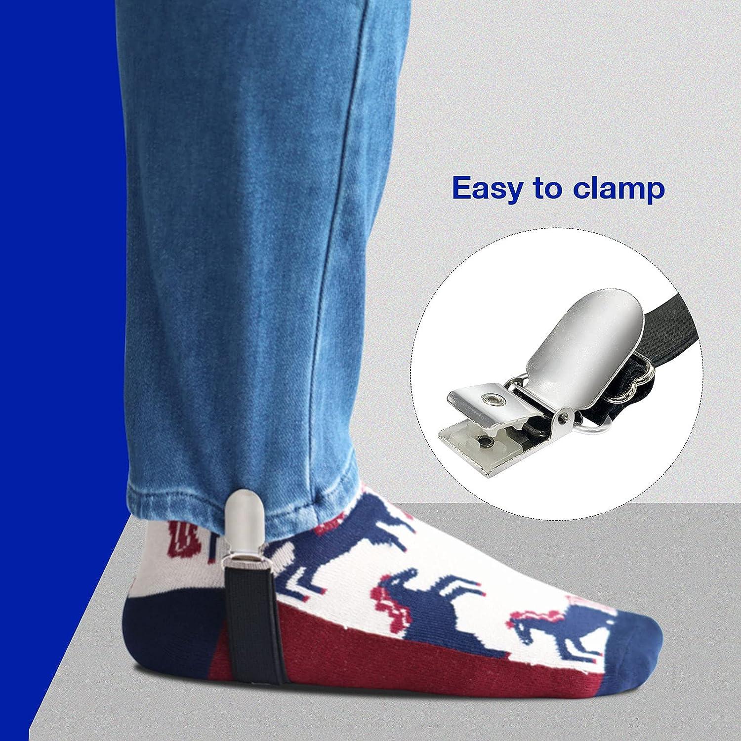 Adjustable Elastic Boot Straps Pant Heavy Sturdy Clips Stirrups