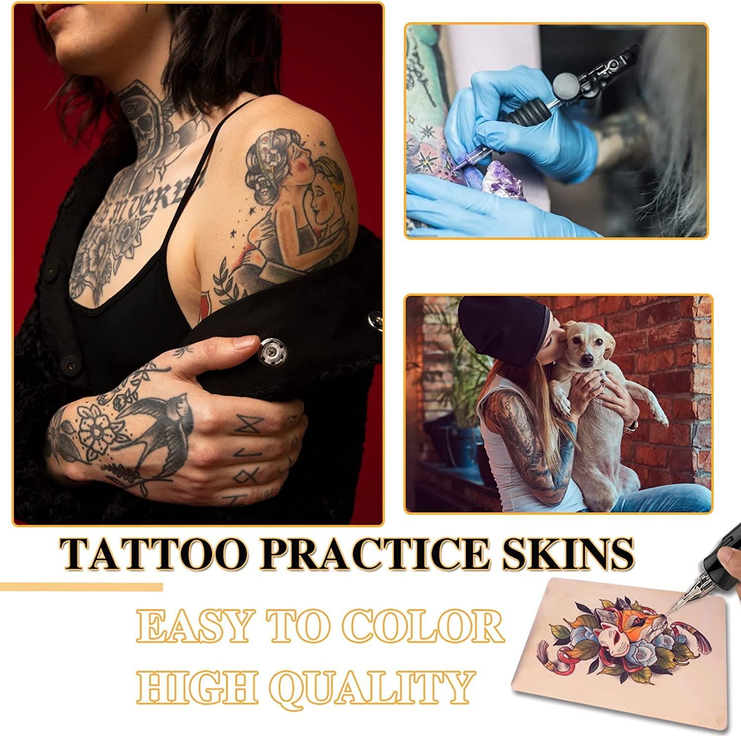 Blank Tattoo Practice Skins - Lyuxzad 10 Sheets Tattoo Skin