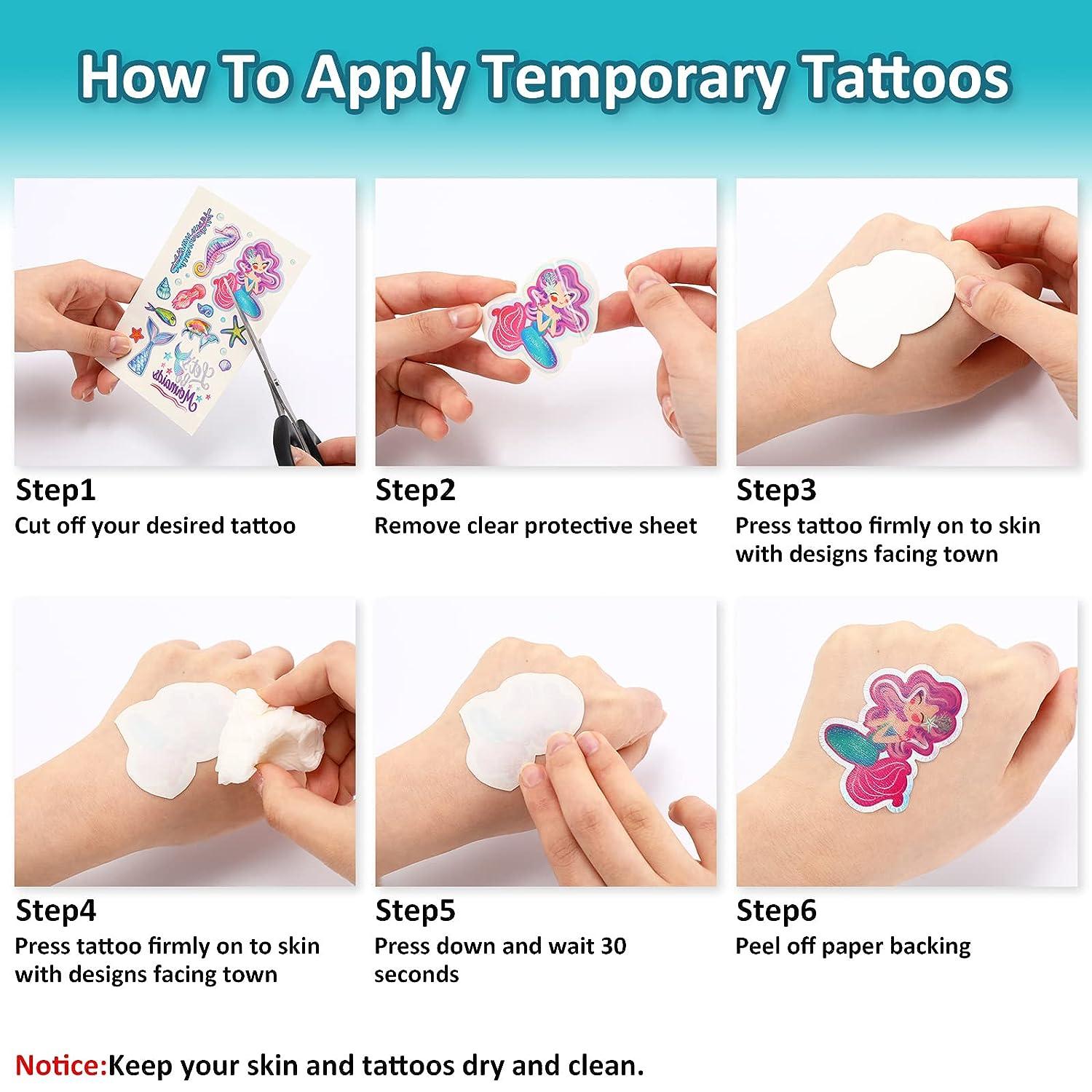 Children's Diy Glitter Temporary Tattoo Sticker Set For Boys And Girls,  Waterproof, Easy To Apply, Made Of Environmentally Friendly Materials,  Birthday Gifts, Holiday Gifts, Random Accessories