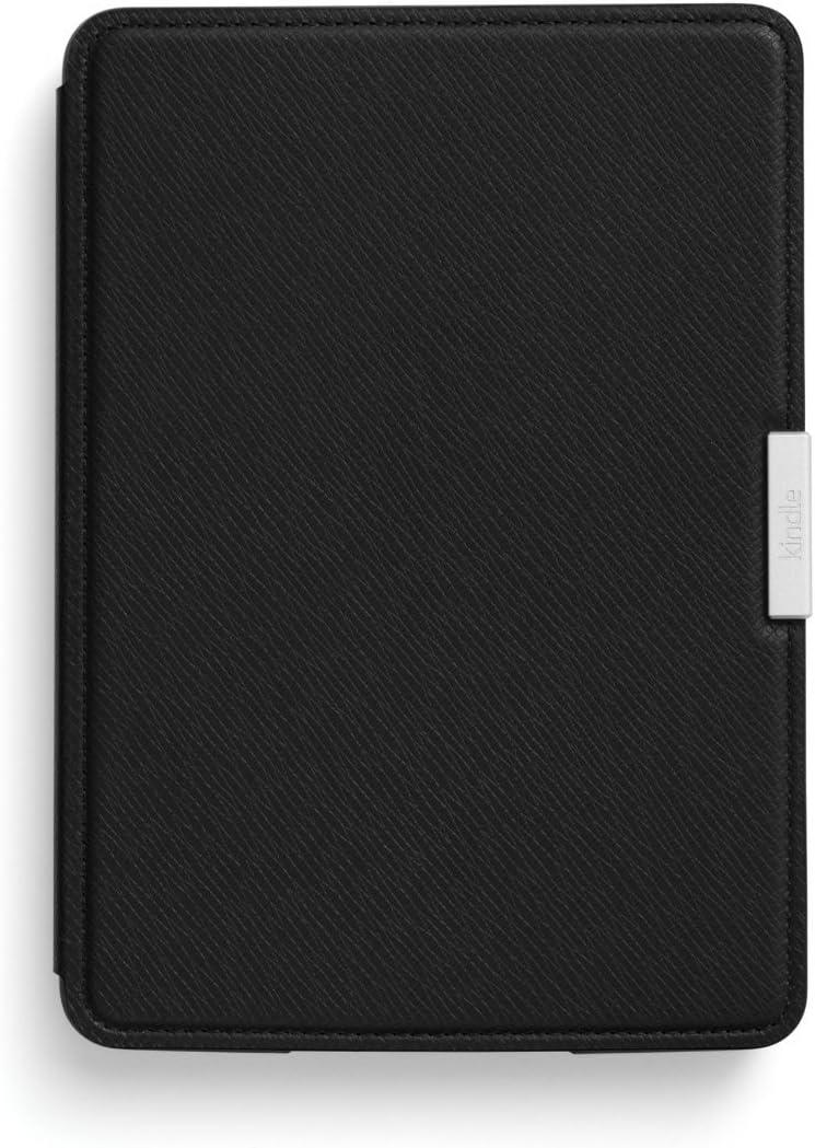 Kindle Paperwhite Leather  Cover (10th Gen), Black