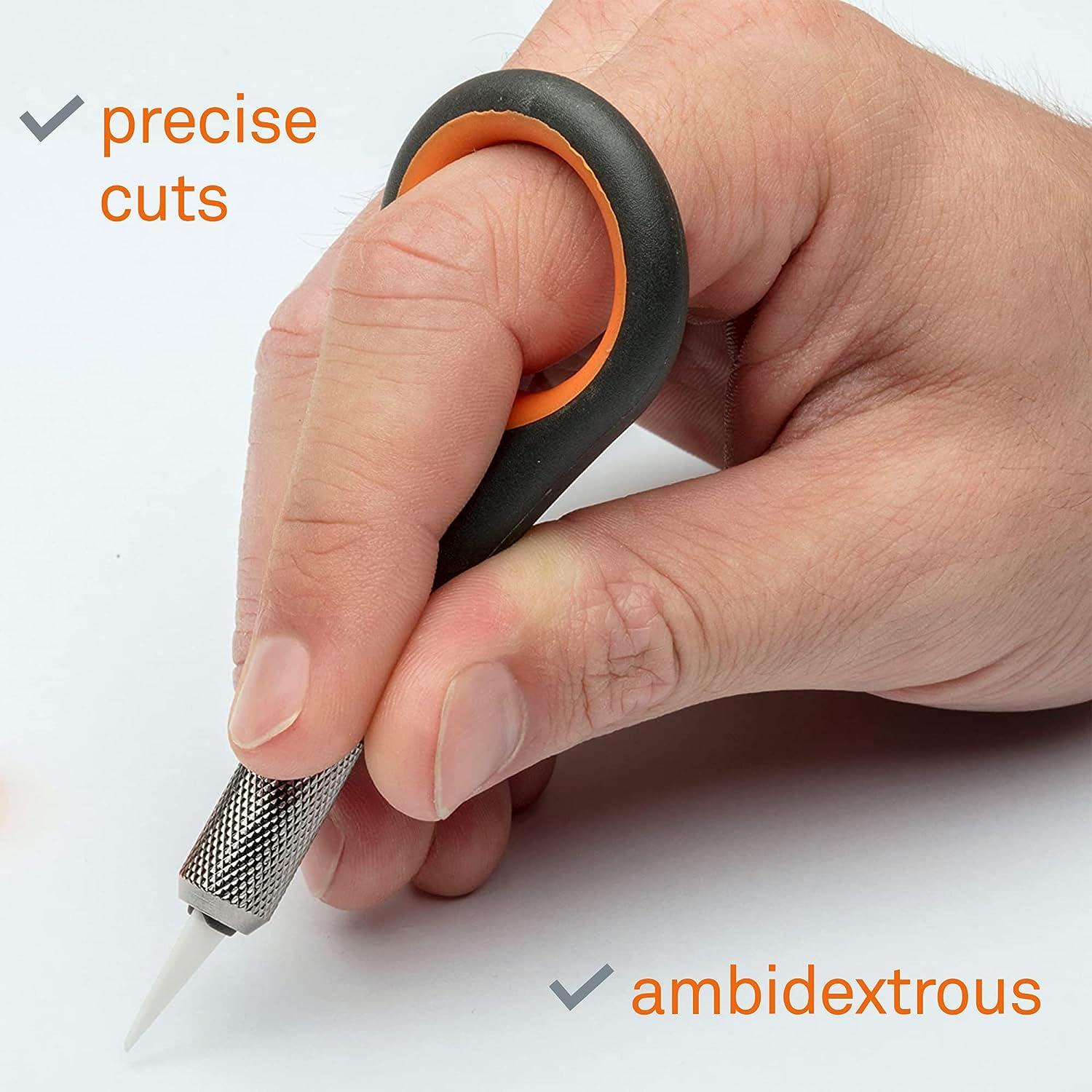 Slice 10476 Manual Slim Pen Cutter | Portable, Retractable Safety Knife  with Finger-Friendly Ceramic Blades