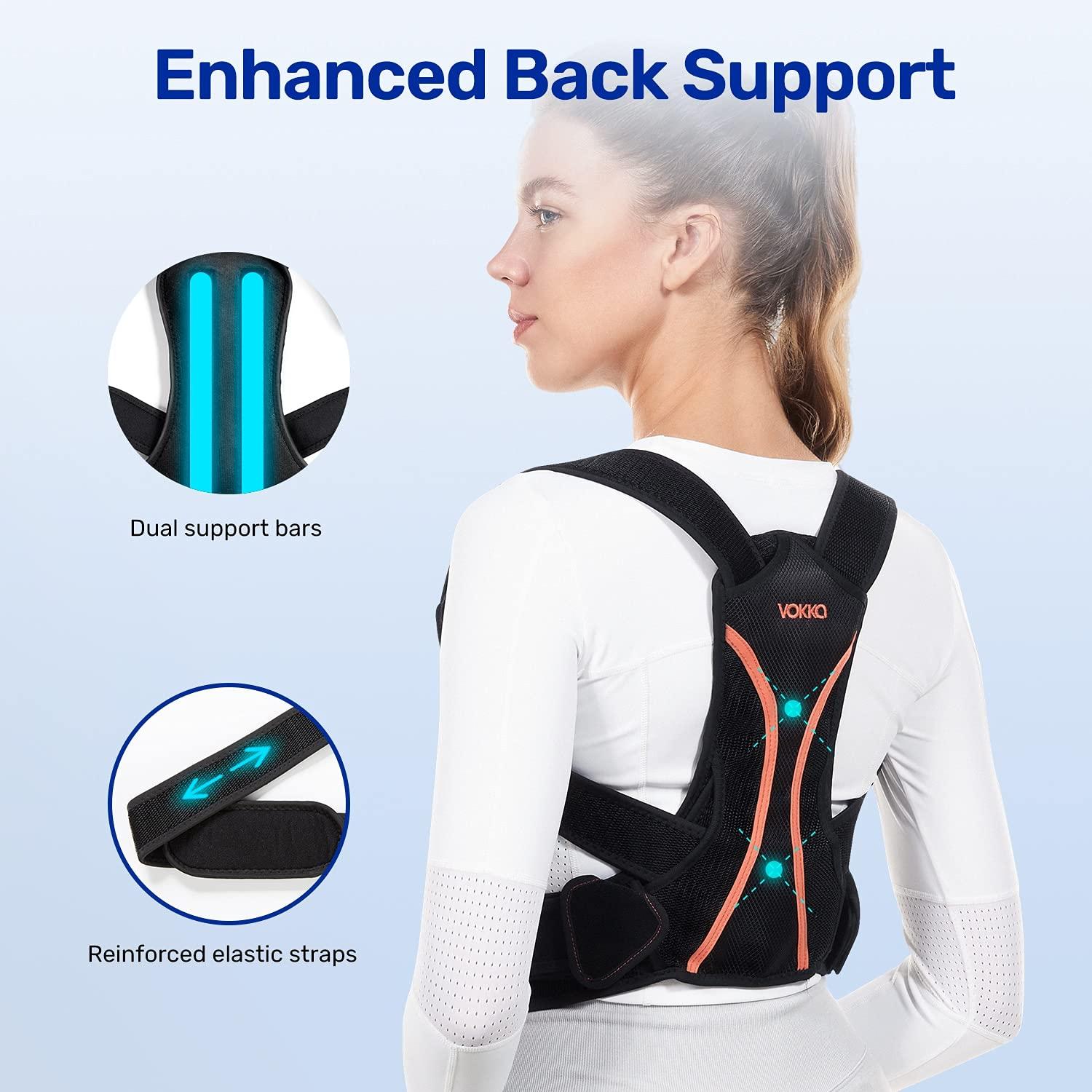 Buy VOKKA Back Brace Posture Corrector Therapy Belt for Lower Back Pain  Relief from Lumbar Support. Online at Best Prices in India - JioMart.