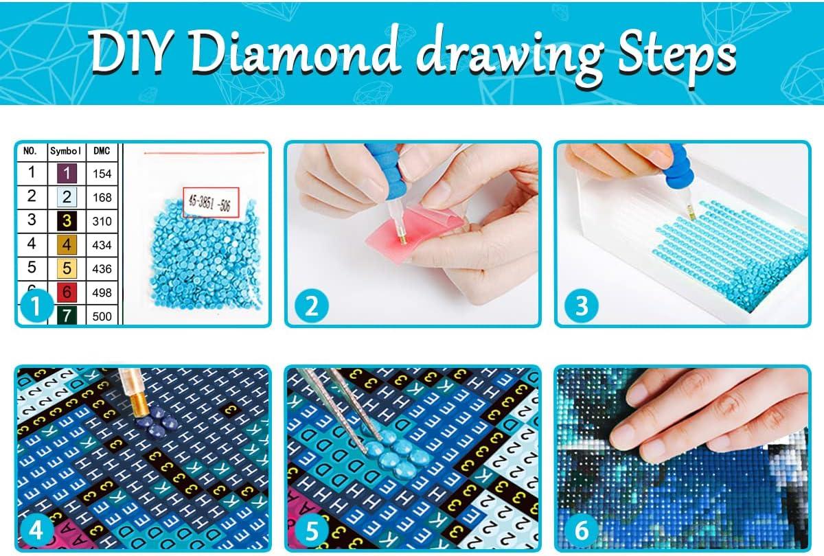 Diamond Painting Kits for Adults DIY 5D Round Full Drill Art Perfect for  Relaxation and Home Wall Decor(Stitch 12x16inch)