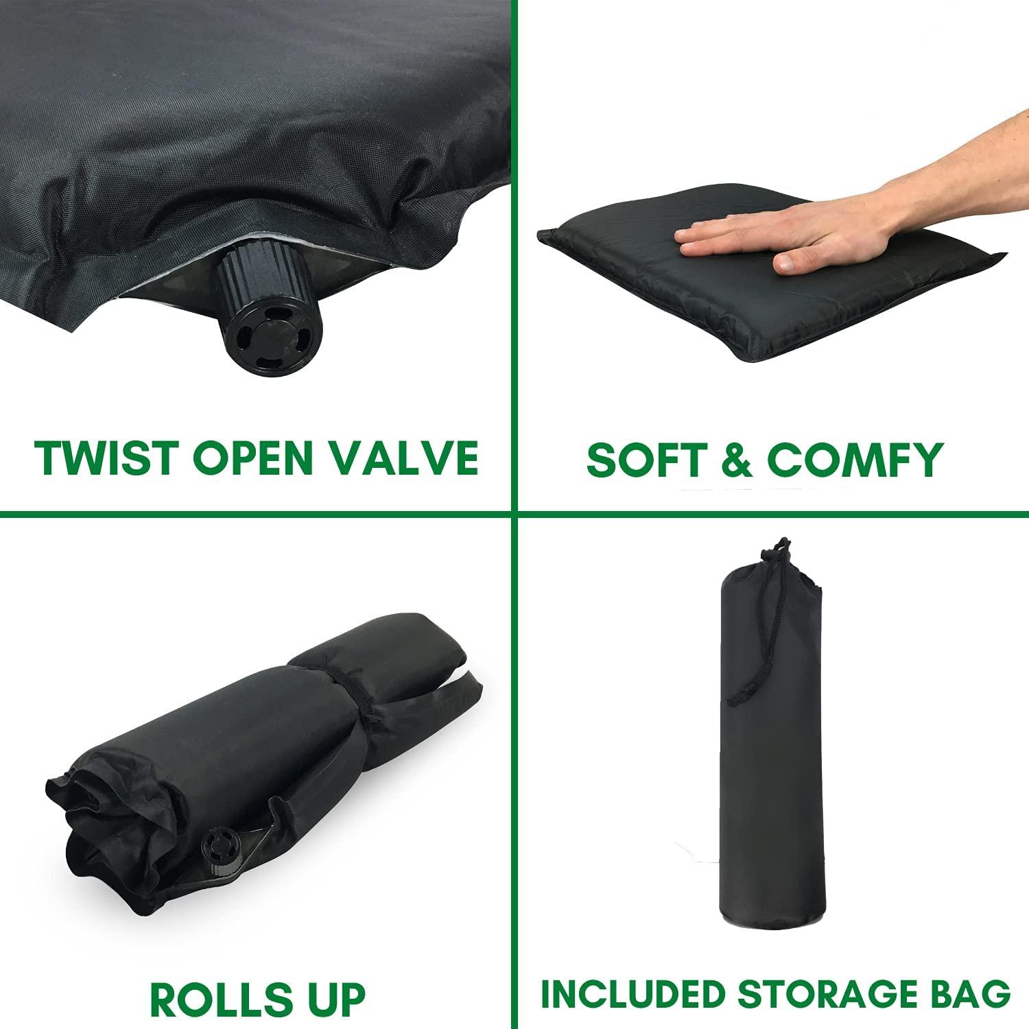 The Outdoor Optimist Inflatable Travel Cushion, Waterproof, Portable Seat  Cushion with Travel Bag for Camping, Sporting