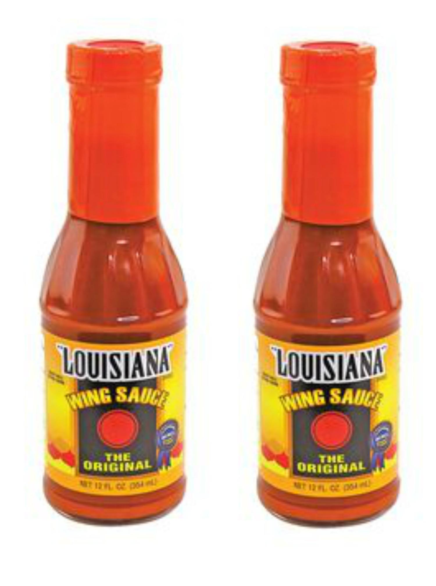 2 Louisiana Original Wing Sauce 12 oz Bottles