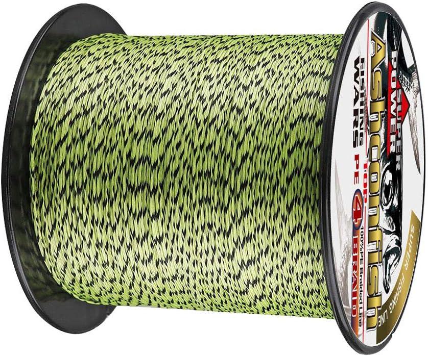 Braided Fishing Line 500M, 4 Strands Abrasion Resistant Braided