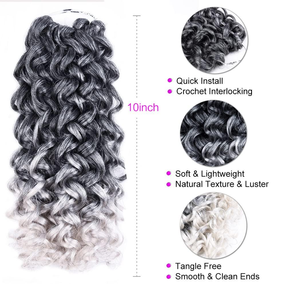  7 Packs GoGo Curl Crochet Hair 10 Inch Short Curly