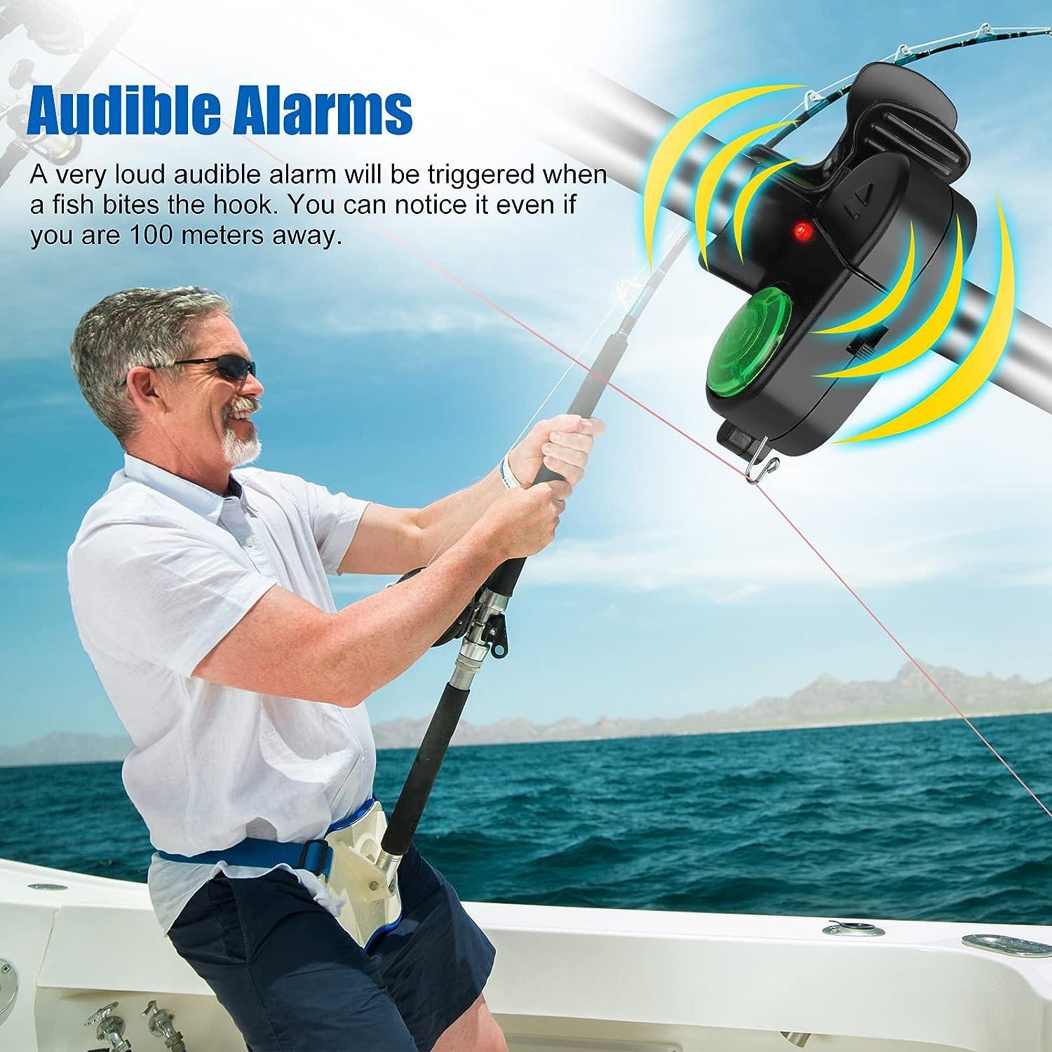 TSV 4 Pack Fishing Bite Alarm, Sensitive Electronic Fishing Alarms