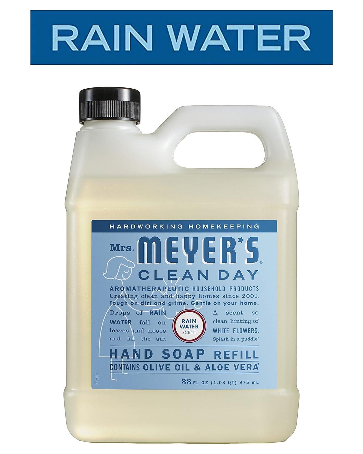 Mrs. Meyer's Clean Day Liquid Hand Soap, Rain Water Scent Bottle